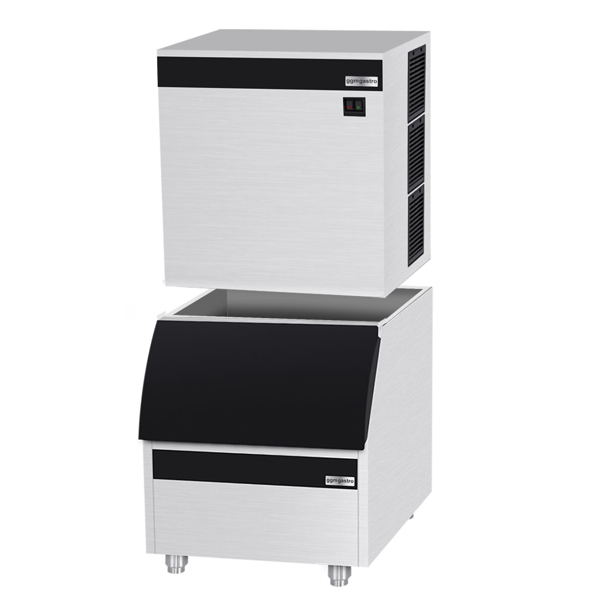 Machine à glaçons - Cubes - 450 kg/24 h - y Bac à glaçons