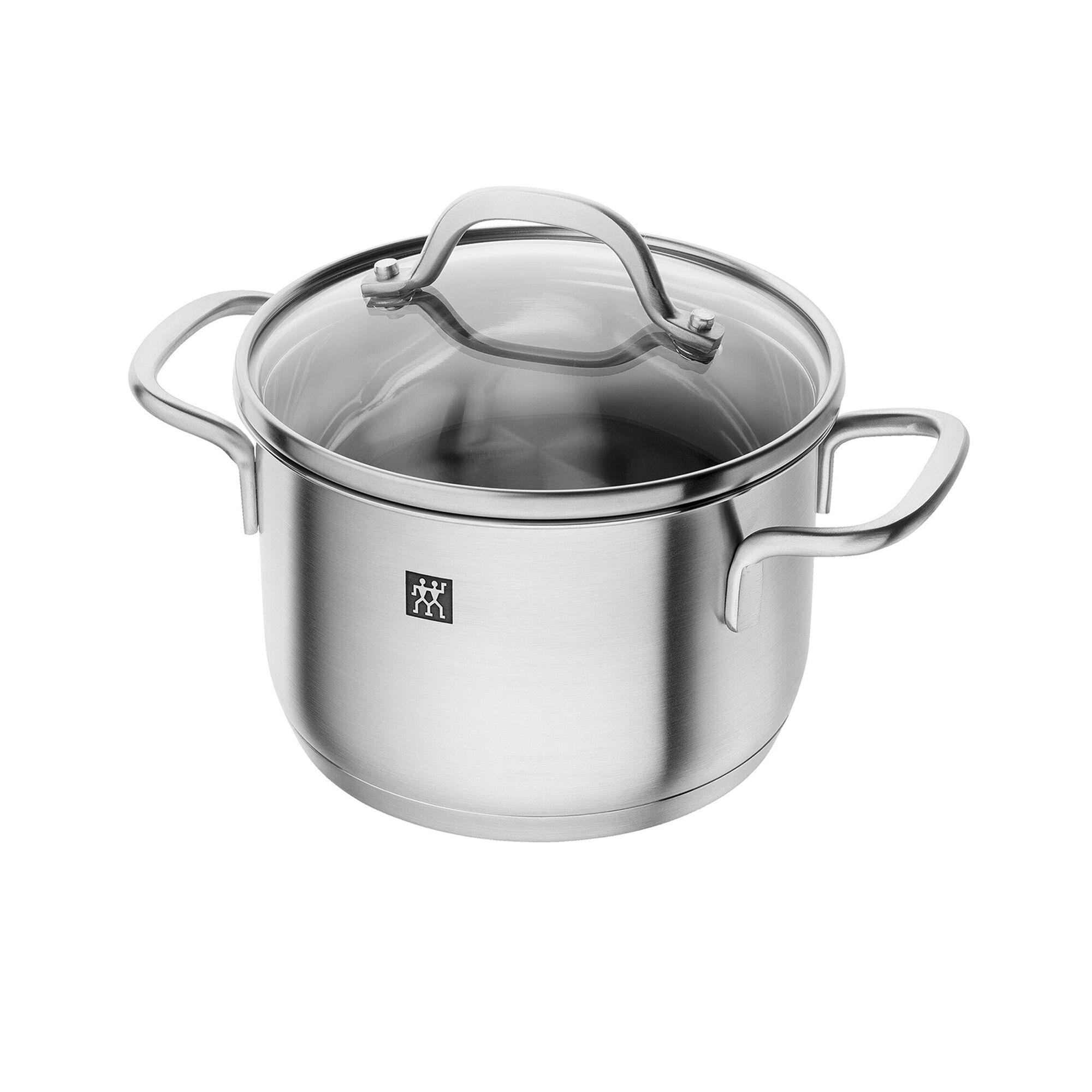 ZWILLING | Professional Stainless Steel Cooking Pot – Ø 140 mm - 1.3 L - glass lid with silicone seal for viewing - induction-ready