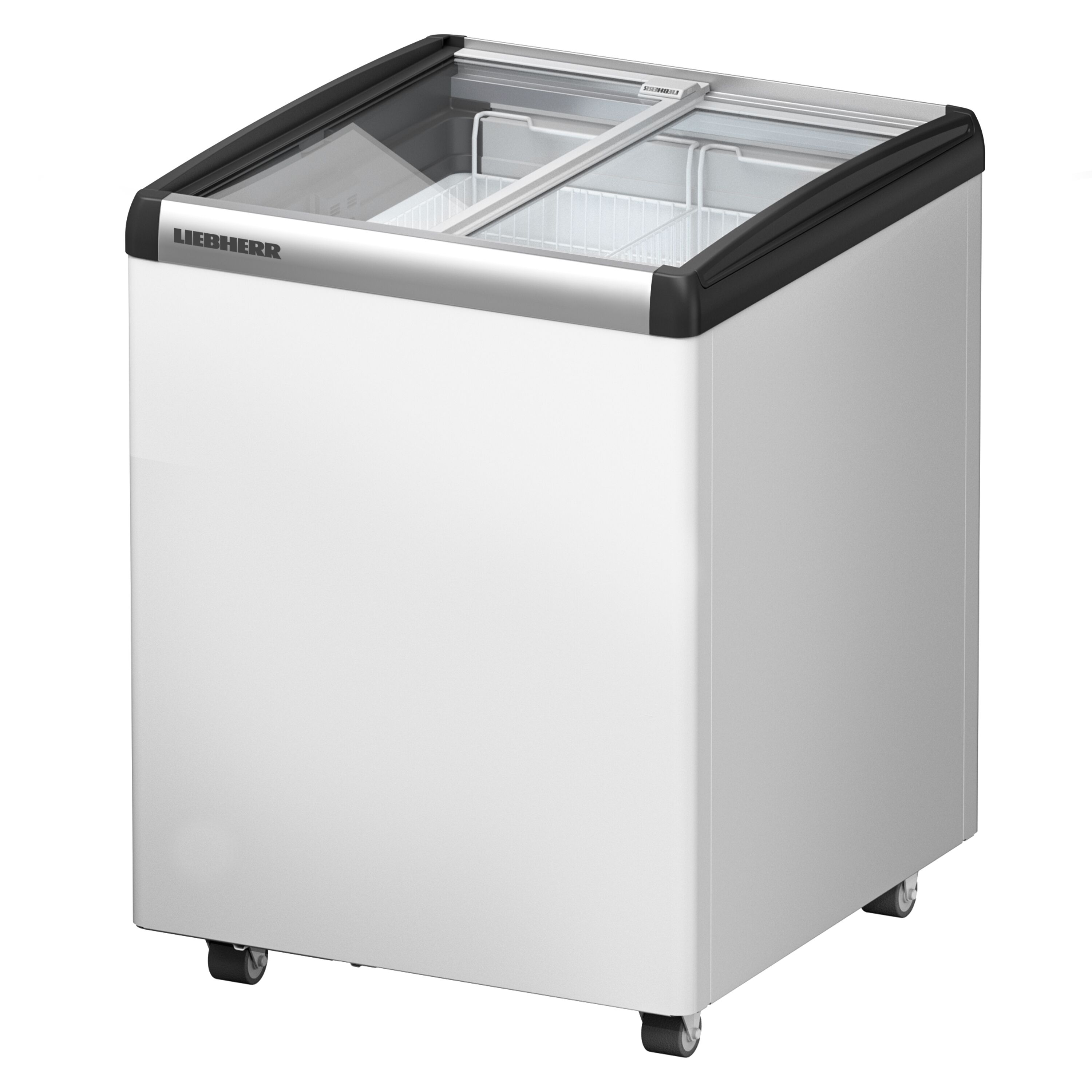LIEBHERR commercial chest freezer - 104 litres - with sliding glass lid - white