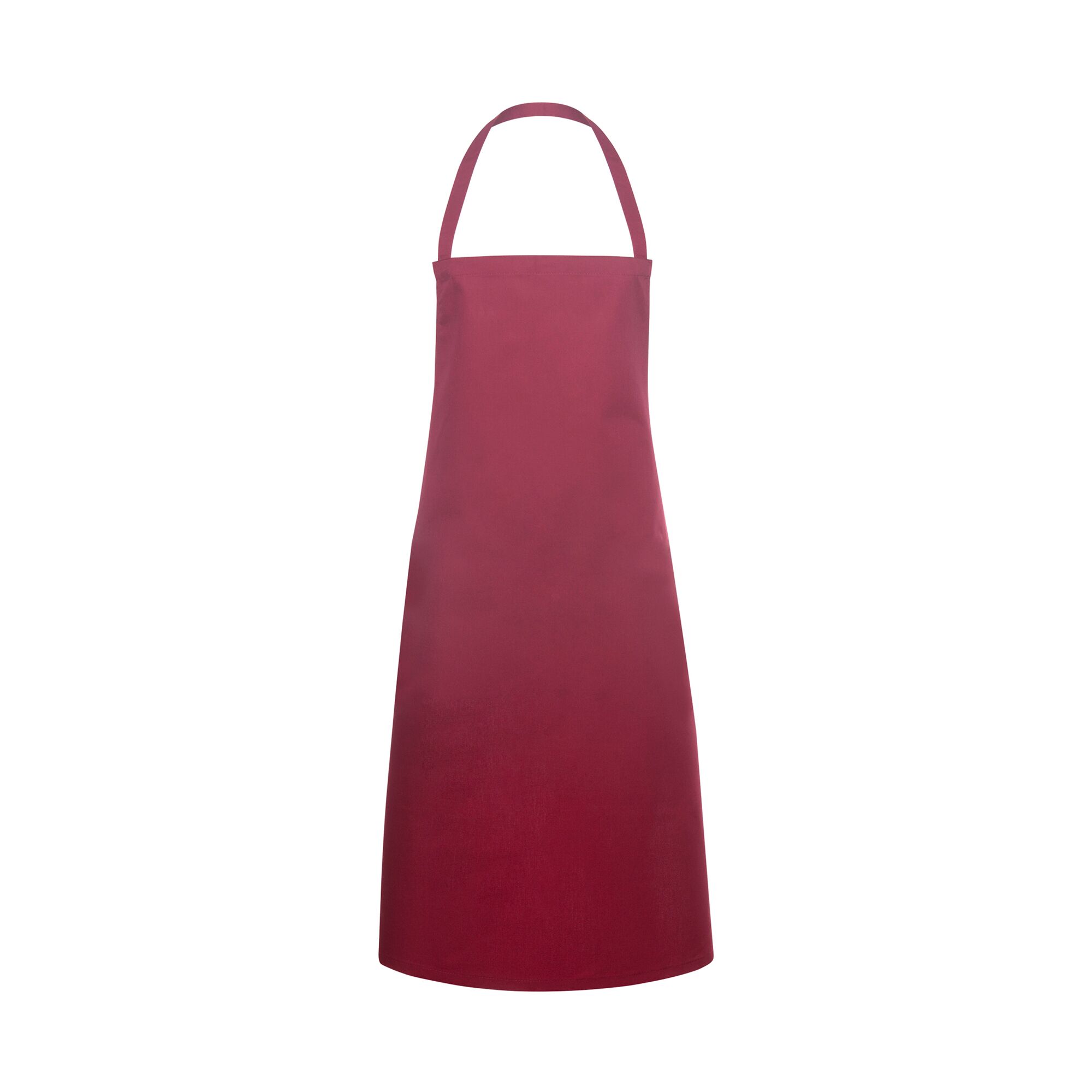 KARLOWSKY | Bib Apron Basic – Bordeaux - 750×1000 mm - Fixed Neck Strap 600 mm - Polyester