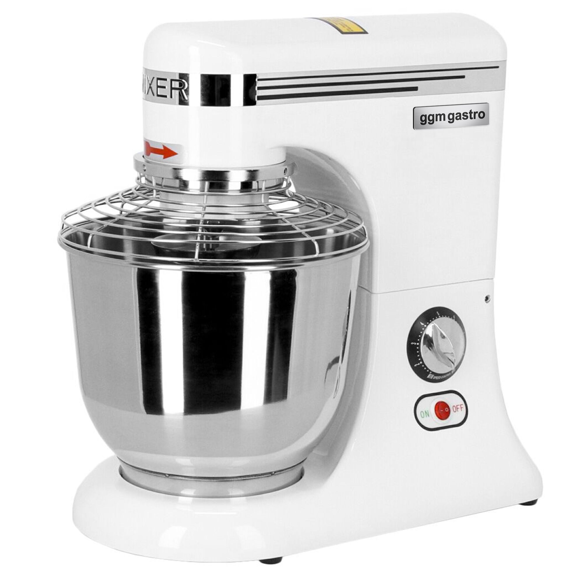 Batteur-mélangeur planétaire professionnel - 7L - 330W - incl. 3 outils