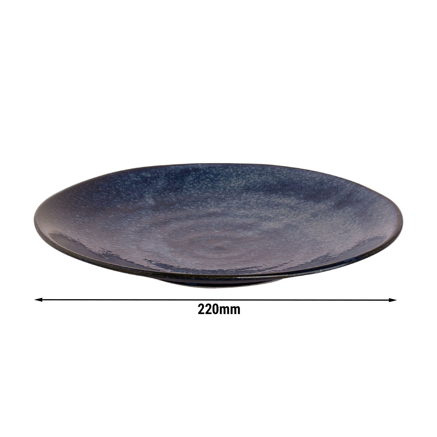 (10 pièces) KIRYU - Assiette - Plate - Ø 255 mm - Bleu