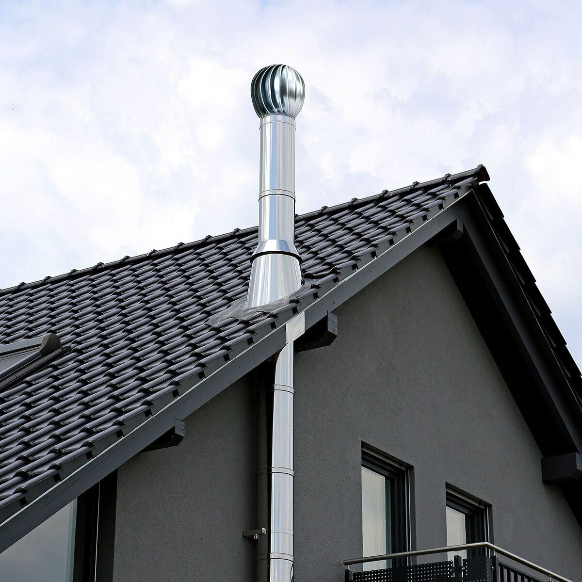 Extracteur éolien de cheminée en inox - Ø160-190mm