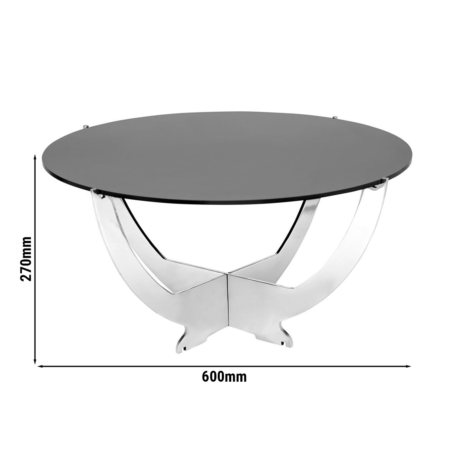 Etagere / Buffet Stand - Octopus - Chrome - Ø597mm
