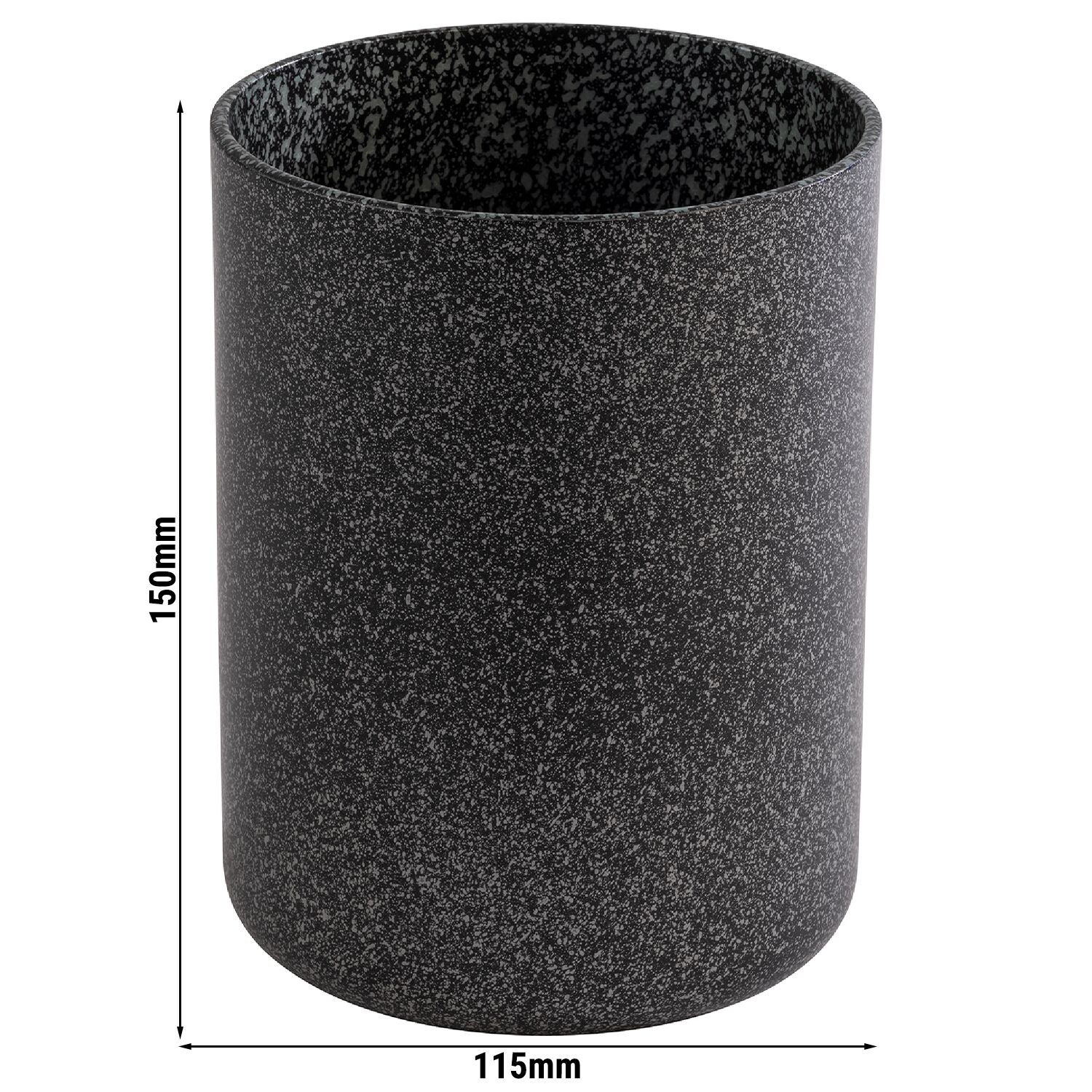 (6 pcs) Refroidisseur de bouteille - FROSTFIRE - Aluminium - 1,4 litres - Ø115mm - Hauteur:150mm - Noir