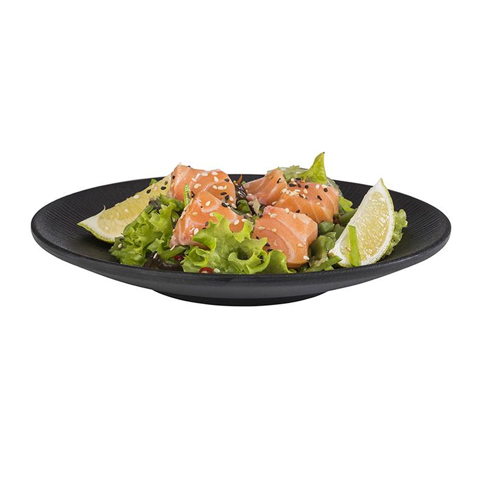 (6 pièces) NERO - Assiette - Mélamine - Ø 210 mm
