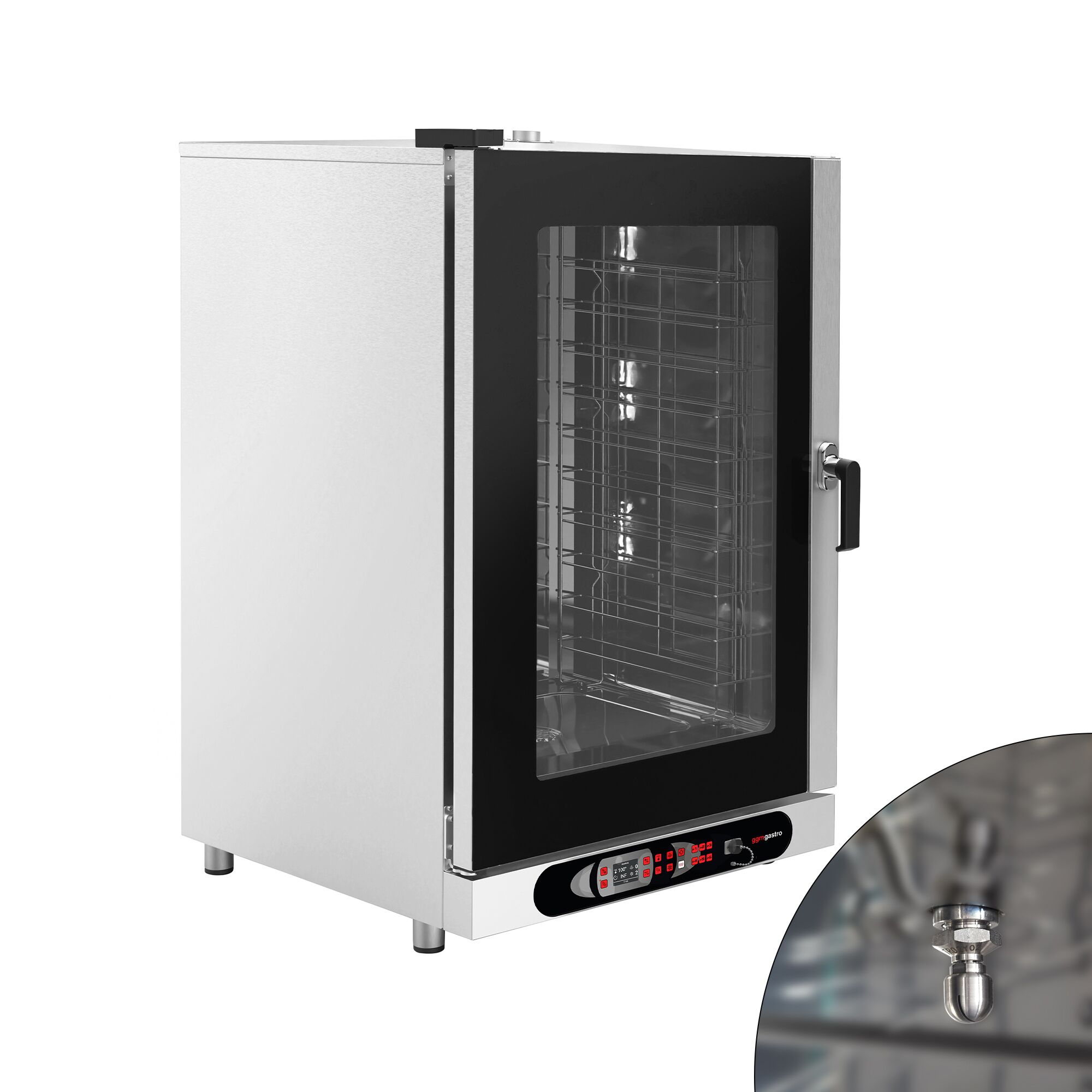 Four mixte - numérique - 10 x GN 1/1 ou 10 x EN 600 x 400 - avec système de lavage inclus