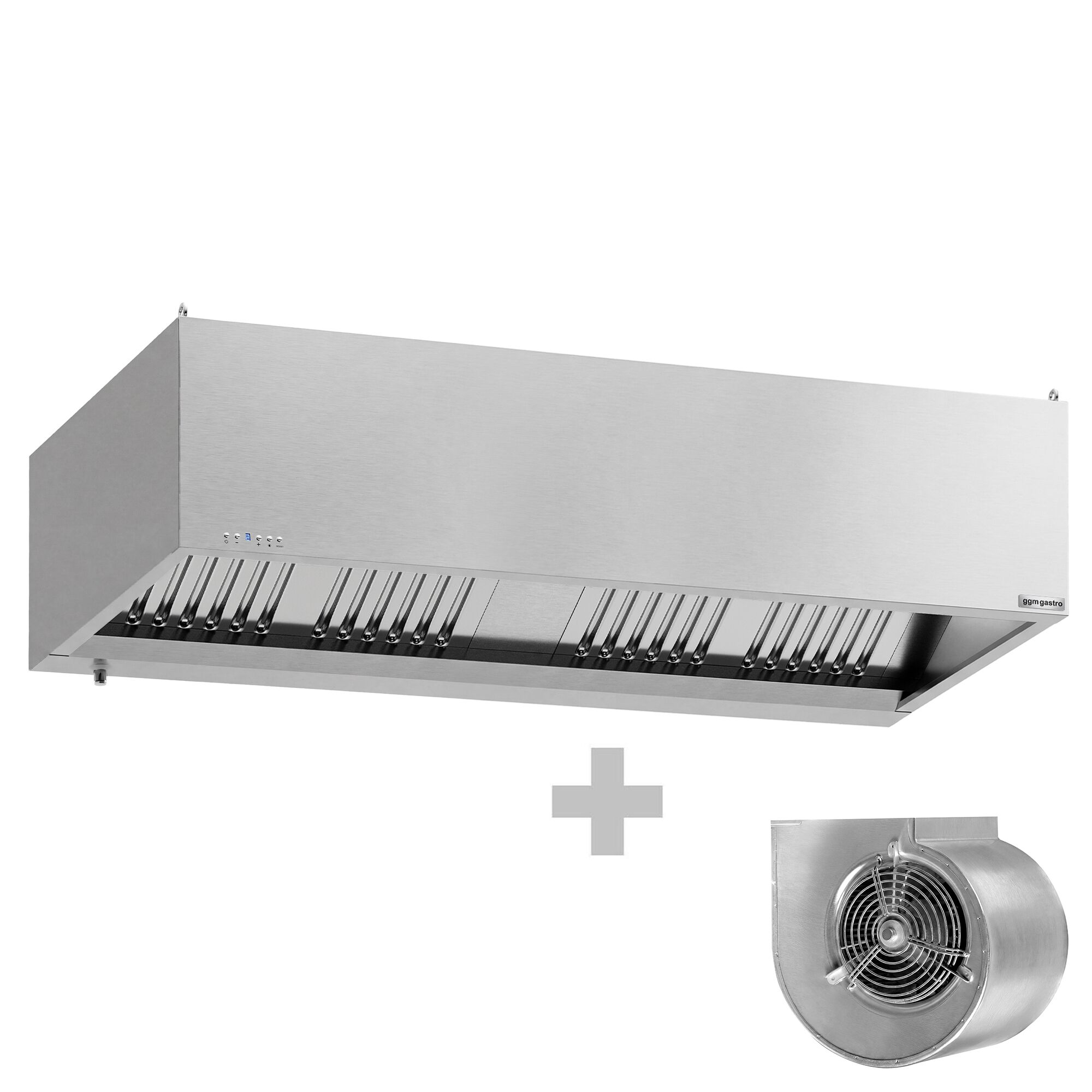 Capot de coffre avec moteur - 2000mm - avec régulateur, filtre & lampe