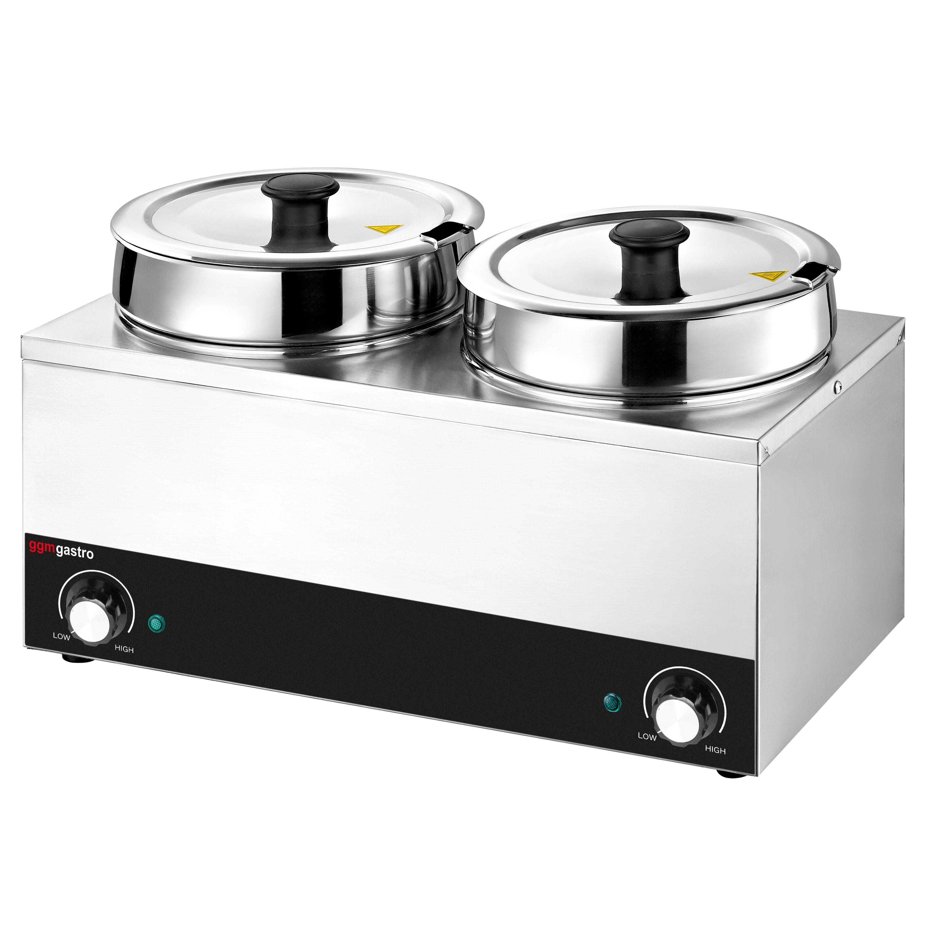 Bain-marie à sauce Inox PROFESSIONNEL - 2x6,5L (13,0L) - 400W