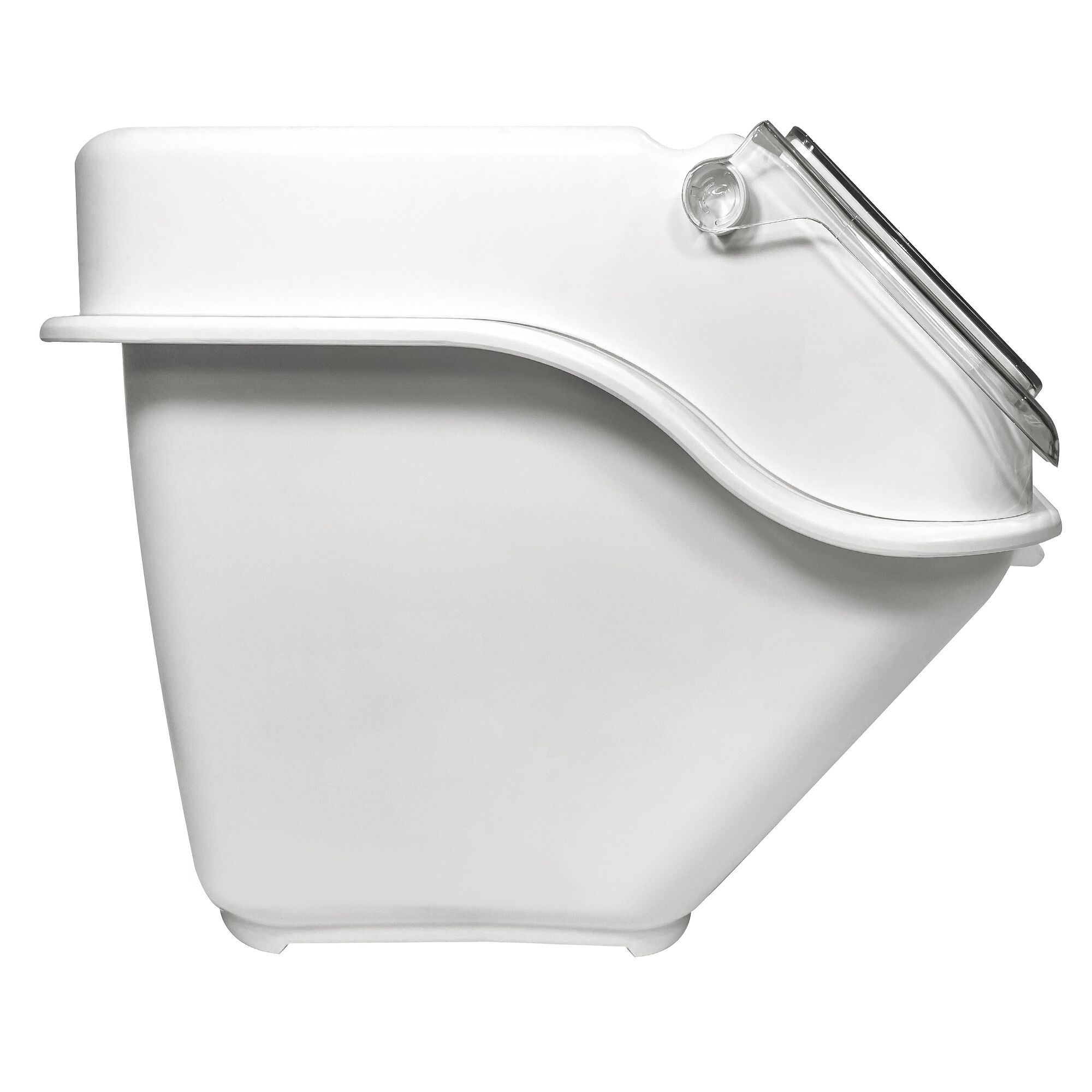 Ingredient Bin - with Flip Lid - 40L - Polypropylene - White - Stackable