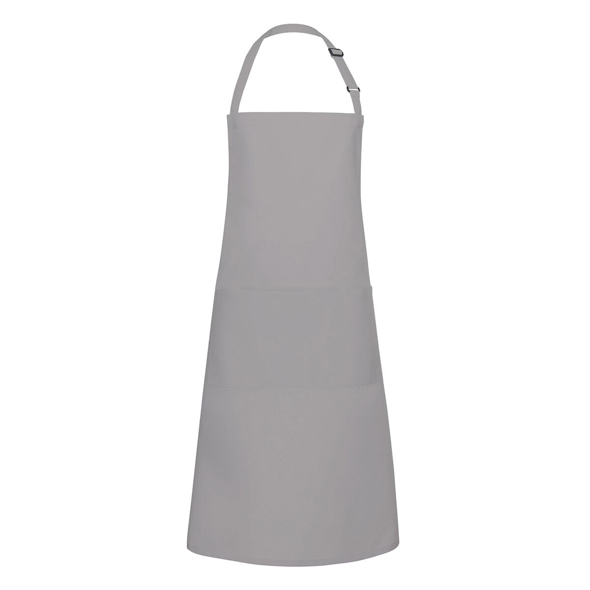 (6 Stück) KARLOWSKY | Latzschürze mit Tasche Basic - Basaltgrau
