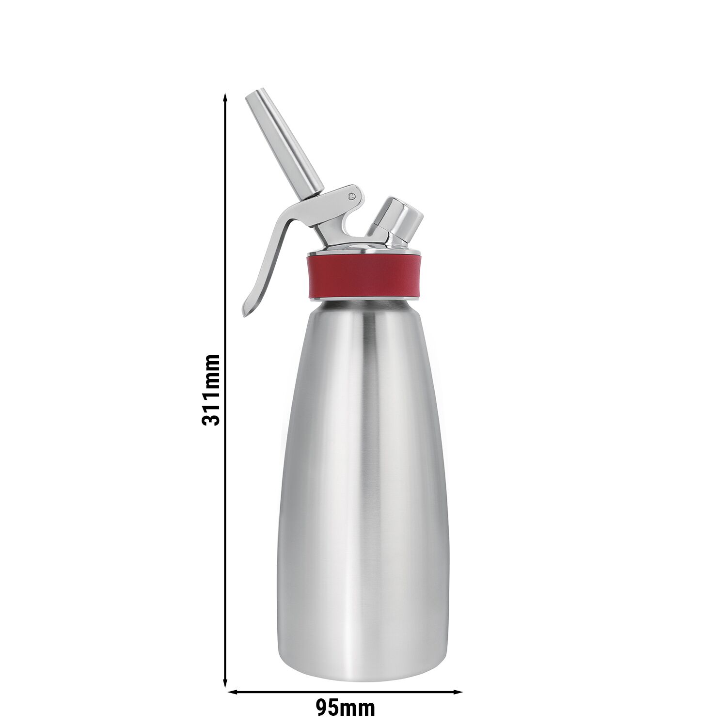ISI | Gourmet Whip - Distributeur de crème - 0,5 litre - Acier inoxydable