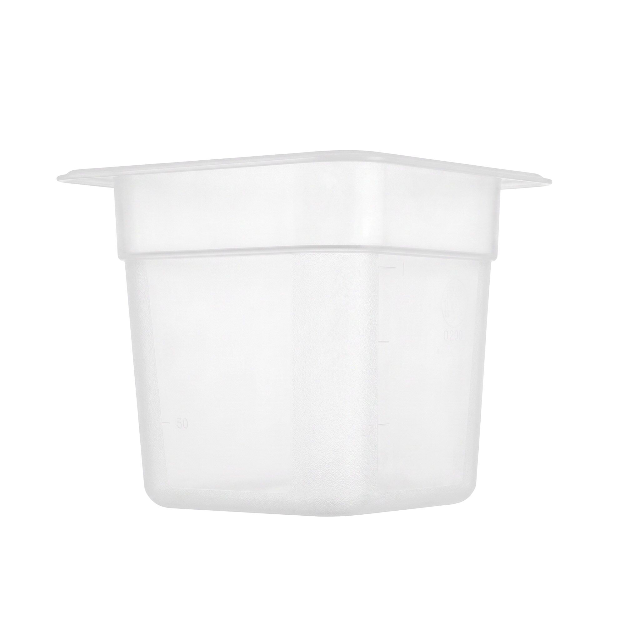 (12 pièces) Bac en Polycarbonate GN 1/6 - Transparent - Hauteur : 150 mm