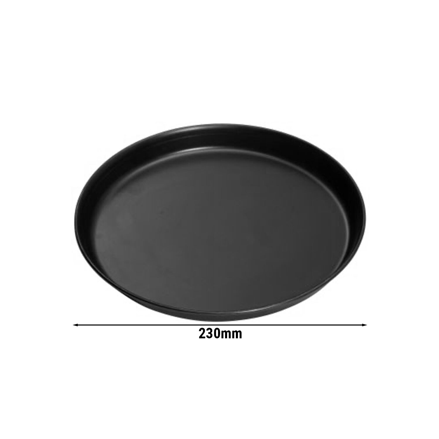 Plaque à pizza - tôle noire - Ø 230 mm
