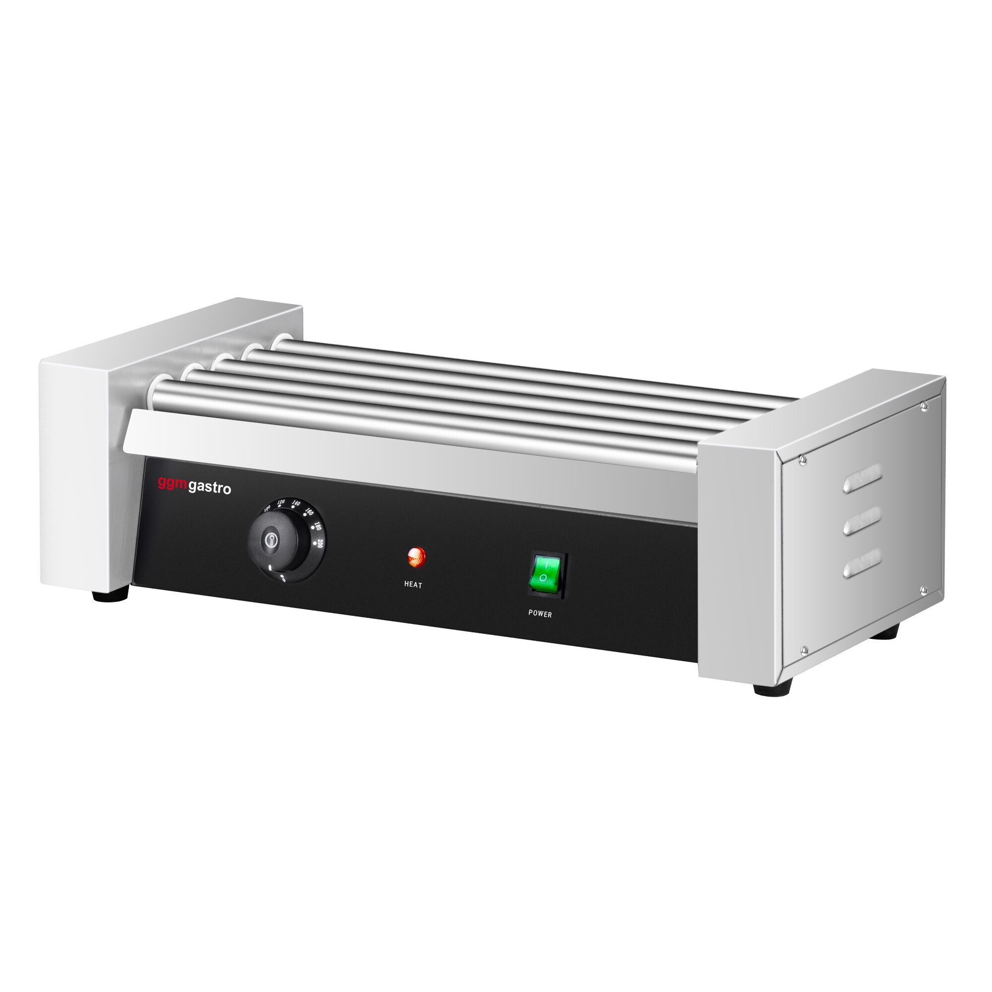 Grill do hot dogów - 5 rolek & z 1 strefą grzewczą