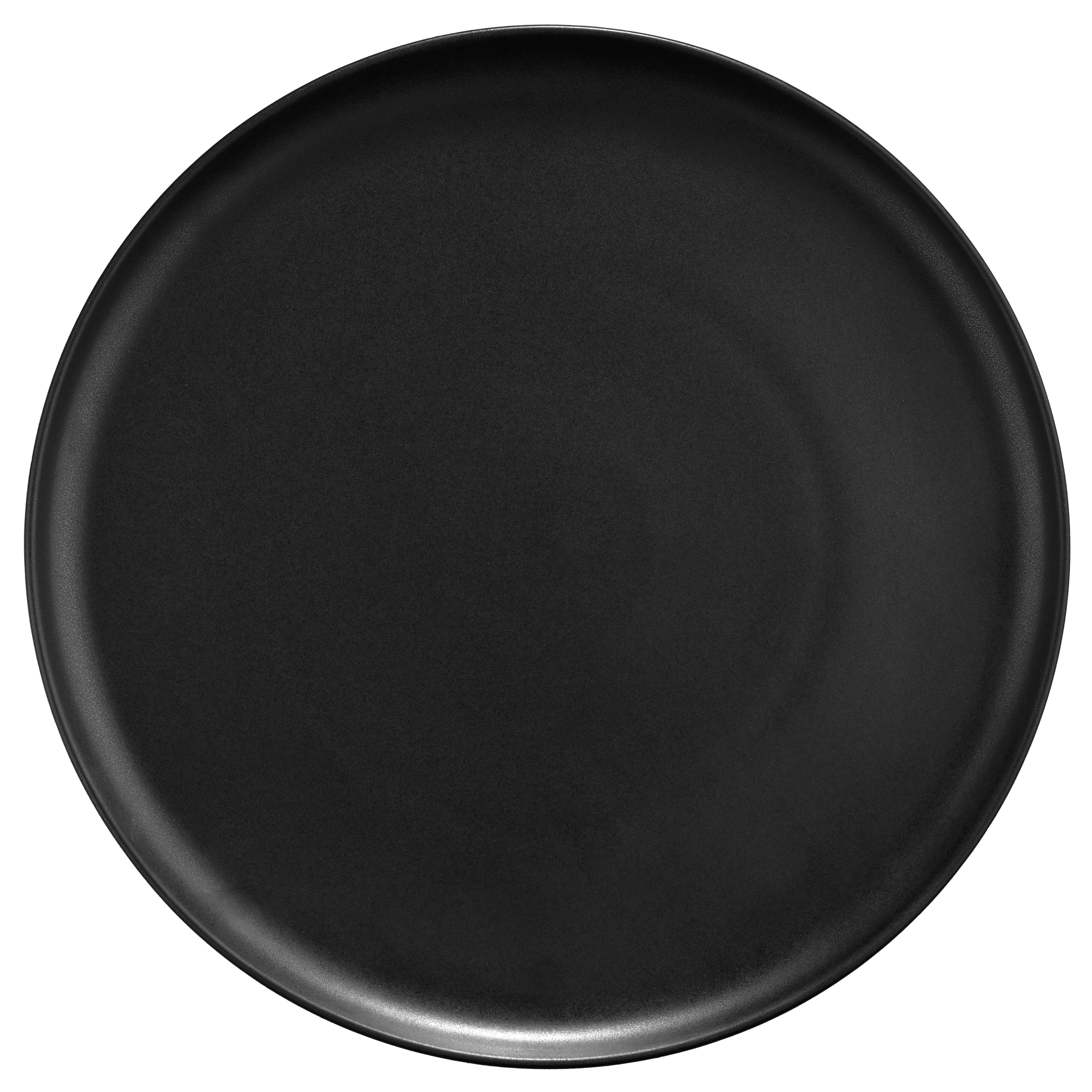 (12 pièces) Assiette à Pizza en Porcelaine - Ø 310 mm - Noir