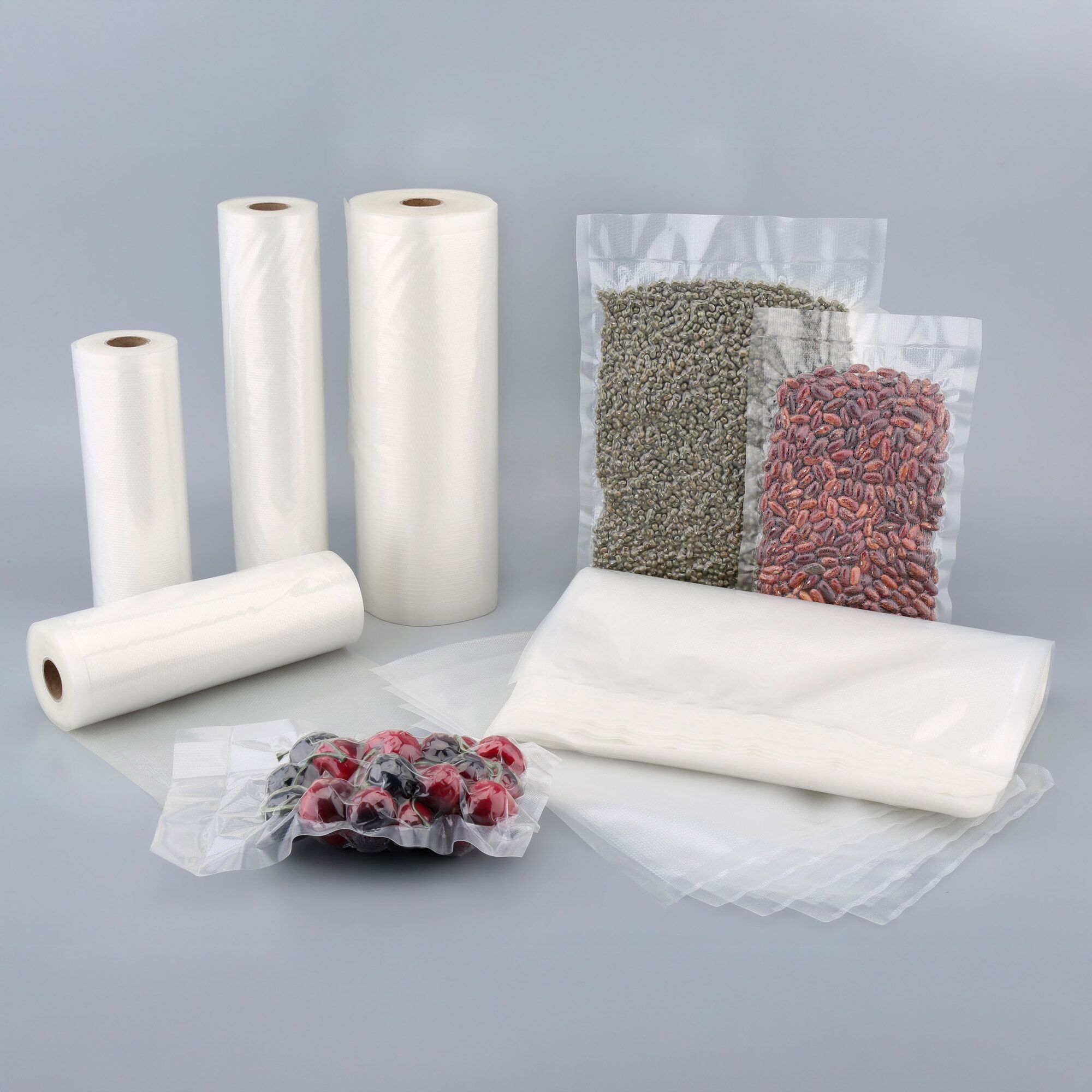 (1000 pcs) Sacs sous vide - gaufrés - 200x300mm - Épaisseur : 75µm
