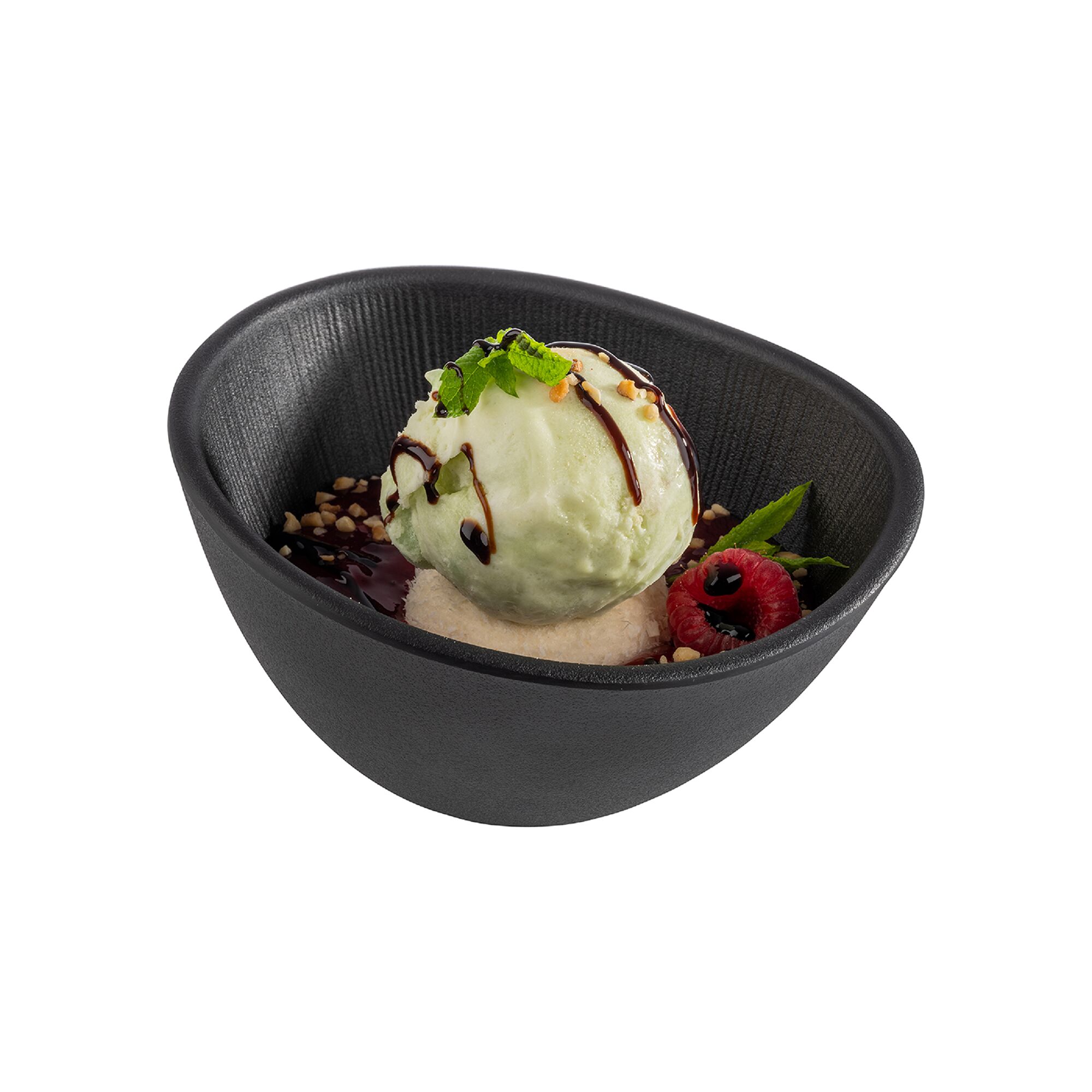 (6 pcs) Coupe - NERO - Mélamine - 300ml - rectangulaire - 145x125mm - Profondeur : 80mm - Noir