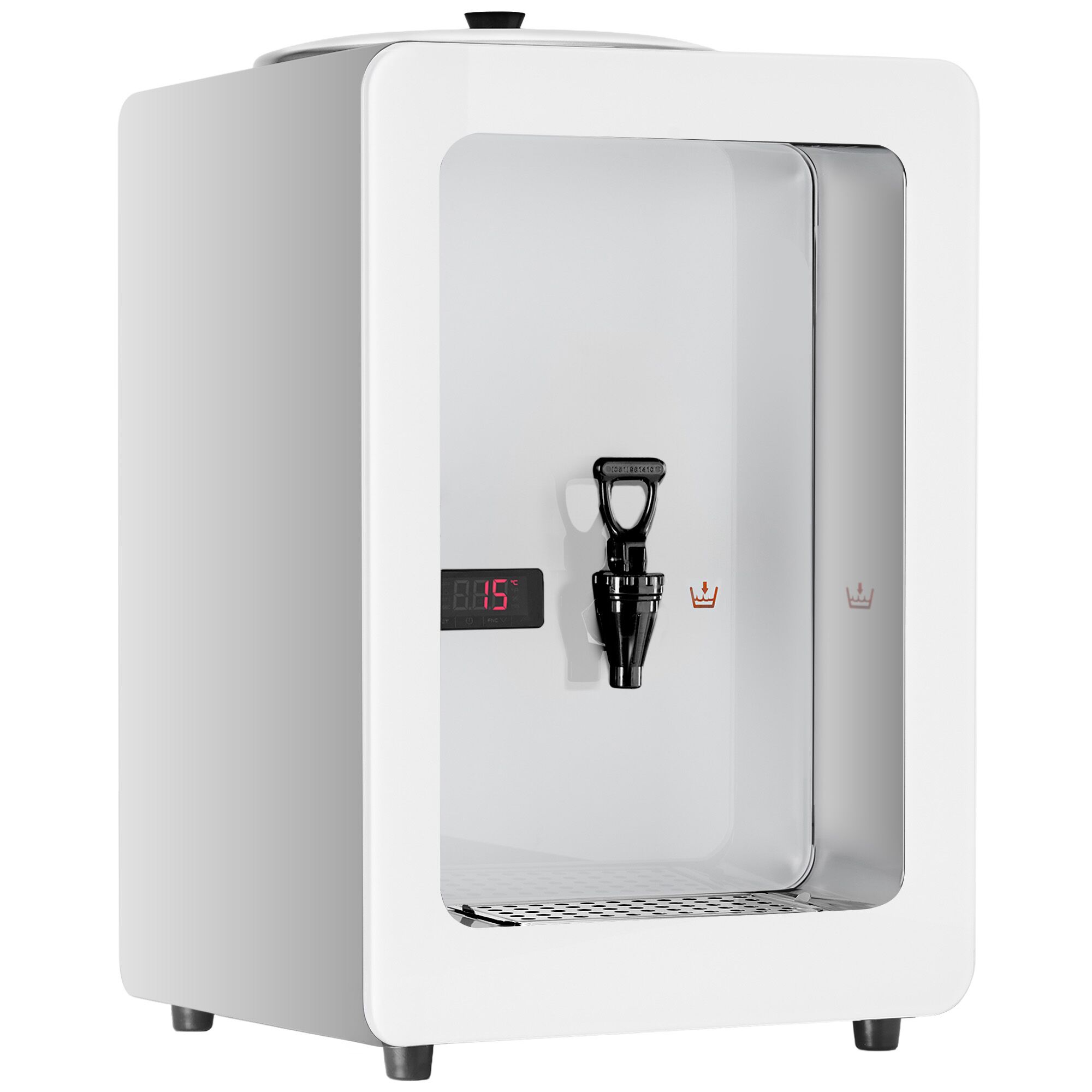 Distributeur de lait chaud PREMIUM - Numérique - 10L - 1,8kW - Blanc - robinet inclus