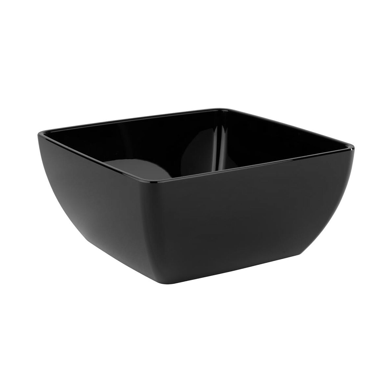 (6 pcs) Coupe - FRIENDLY - PET - 1,5L - carré - 190x190mm - Profondeur : 90mm - Noir