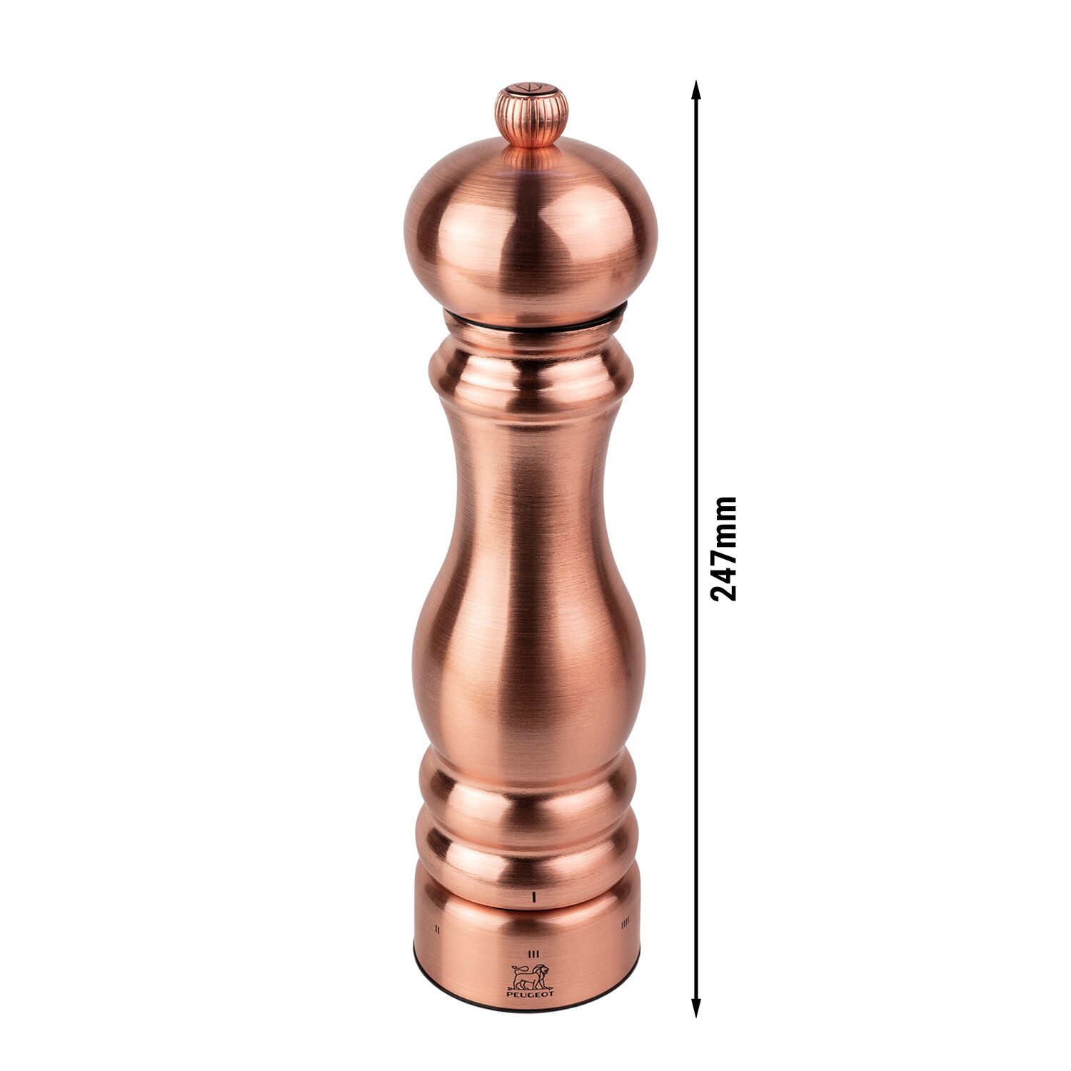 (6 pièces) PEUGEOT | PARIS CHEF – Moulin à poivre – u’Select – Cuivre – Hauteur : 220 mm