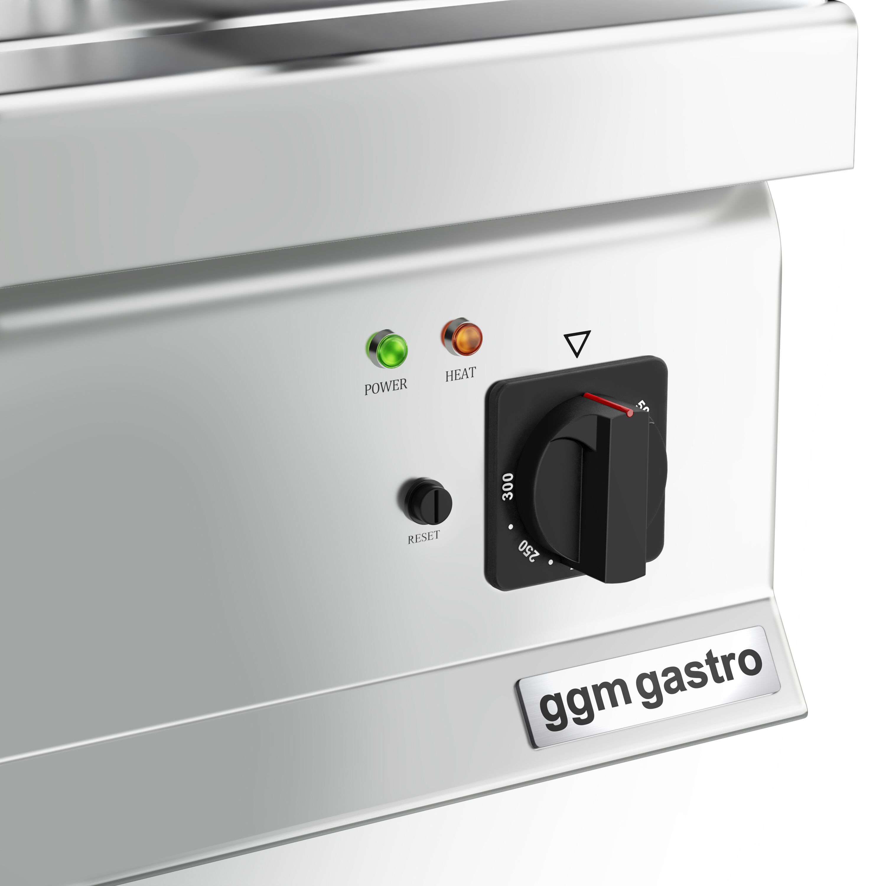 Plaque de cuisson électrique avec revêtement en chrome dur - 8 kW - lisse