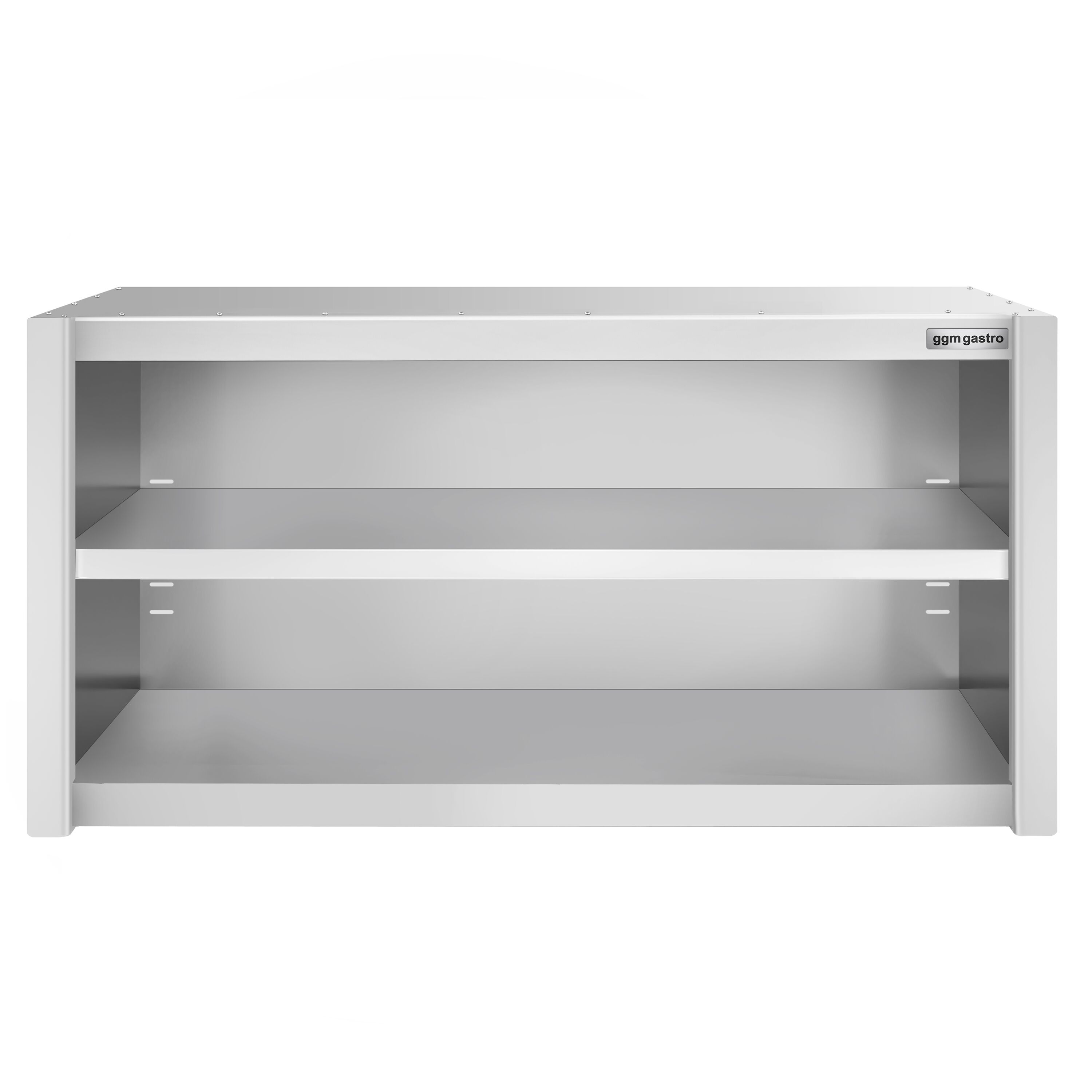 Armoire murale en acier inoxydable PREMIUM - 1200x400mm - sans portes (ouvert) - 650mm de haut
