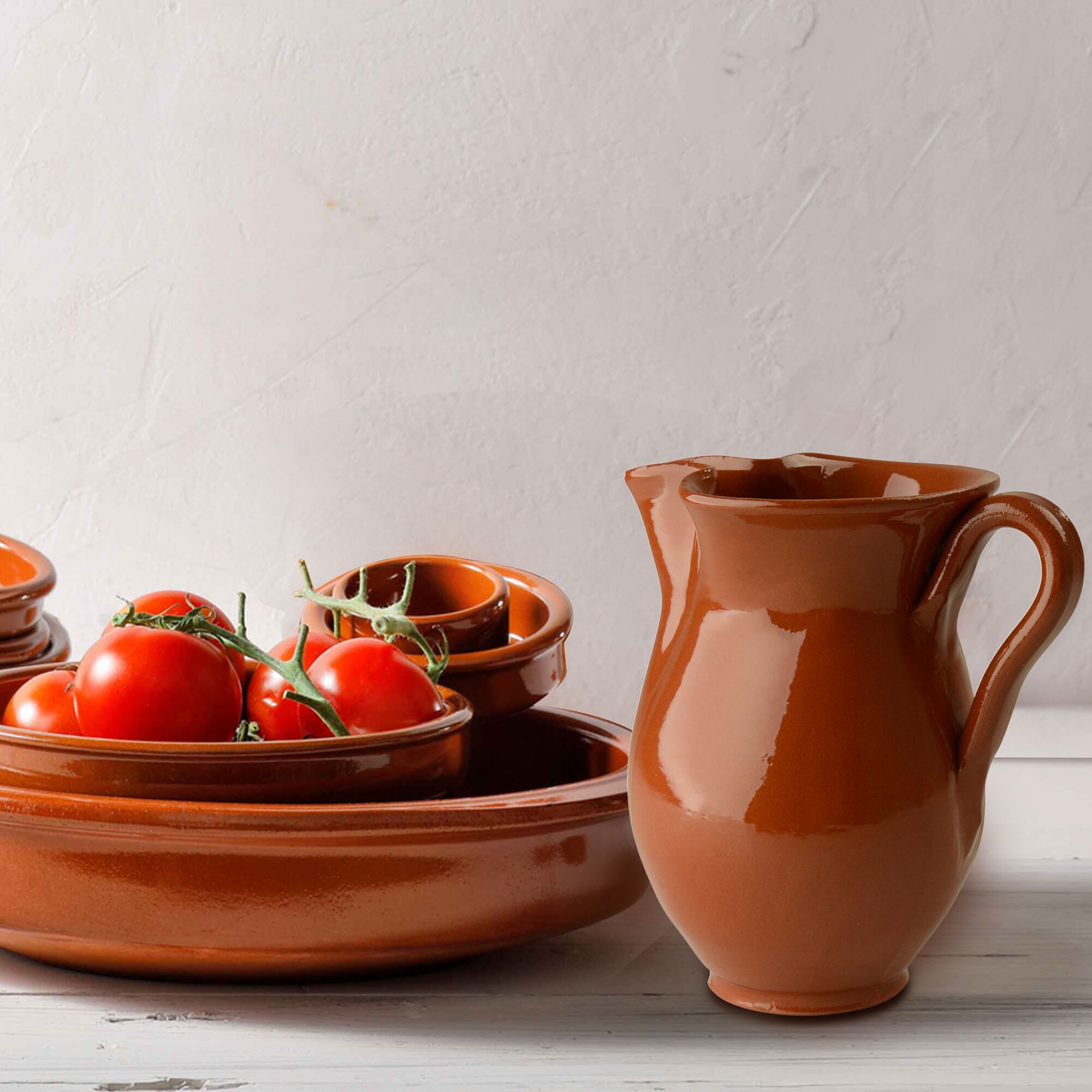 (6 pcs) Barquette à tapas 3 compartiments - CLASSICO - Grès - carré - 130x130mm - Brown