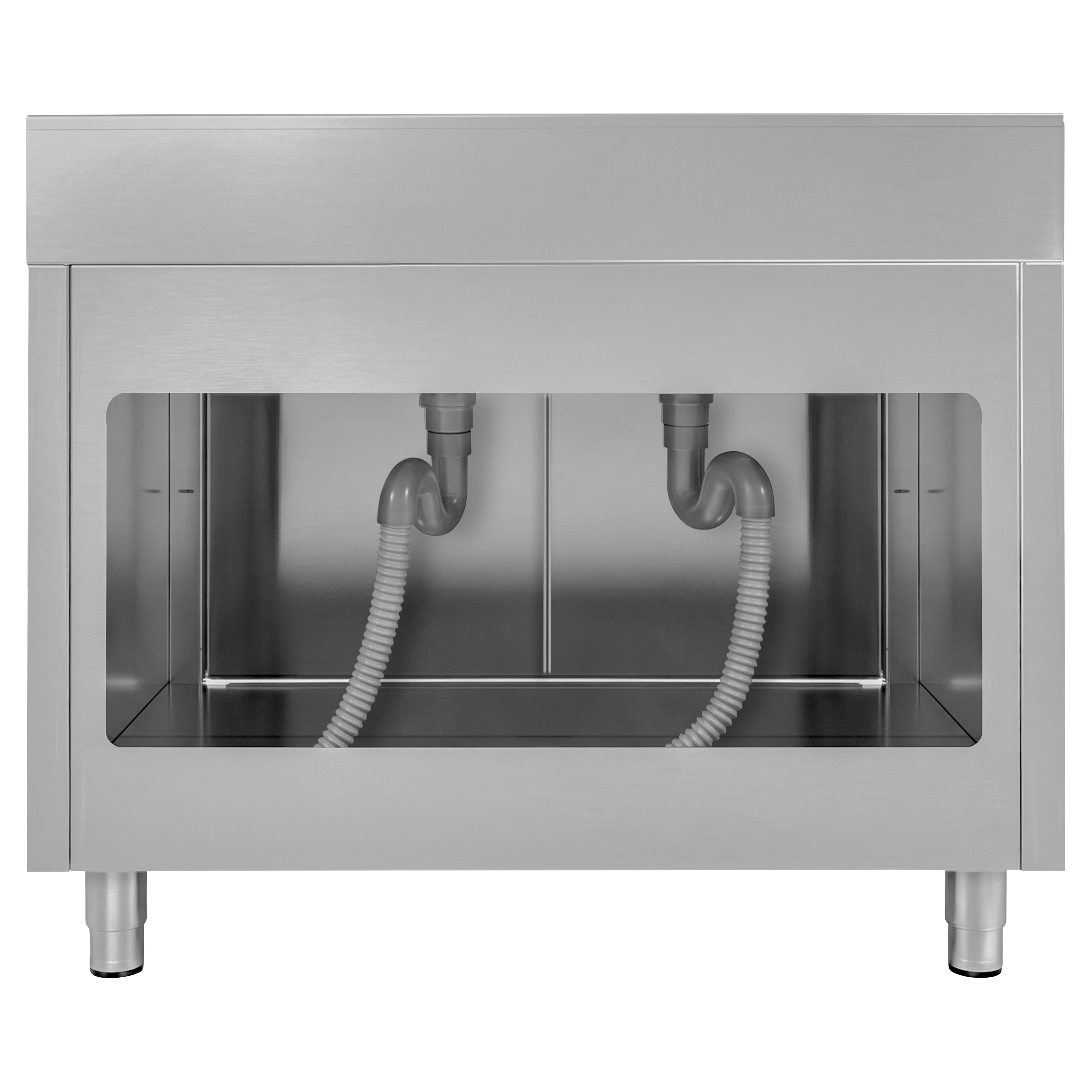 Commercial Sink Cabinet ECO - 1400x700mm - with 2 bowls centre