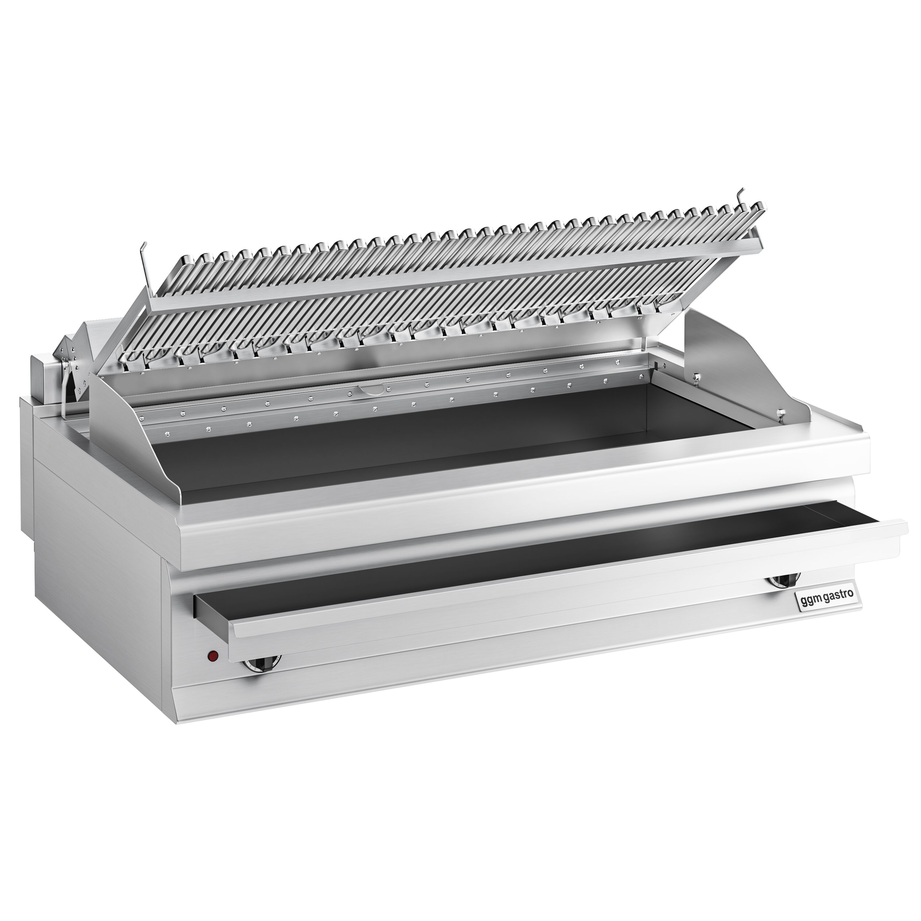 Grill électrique professionnel Grill électrique direct à eau - 13,75kW - à poser - P700mm
