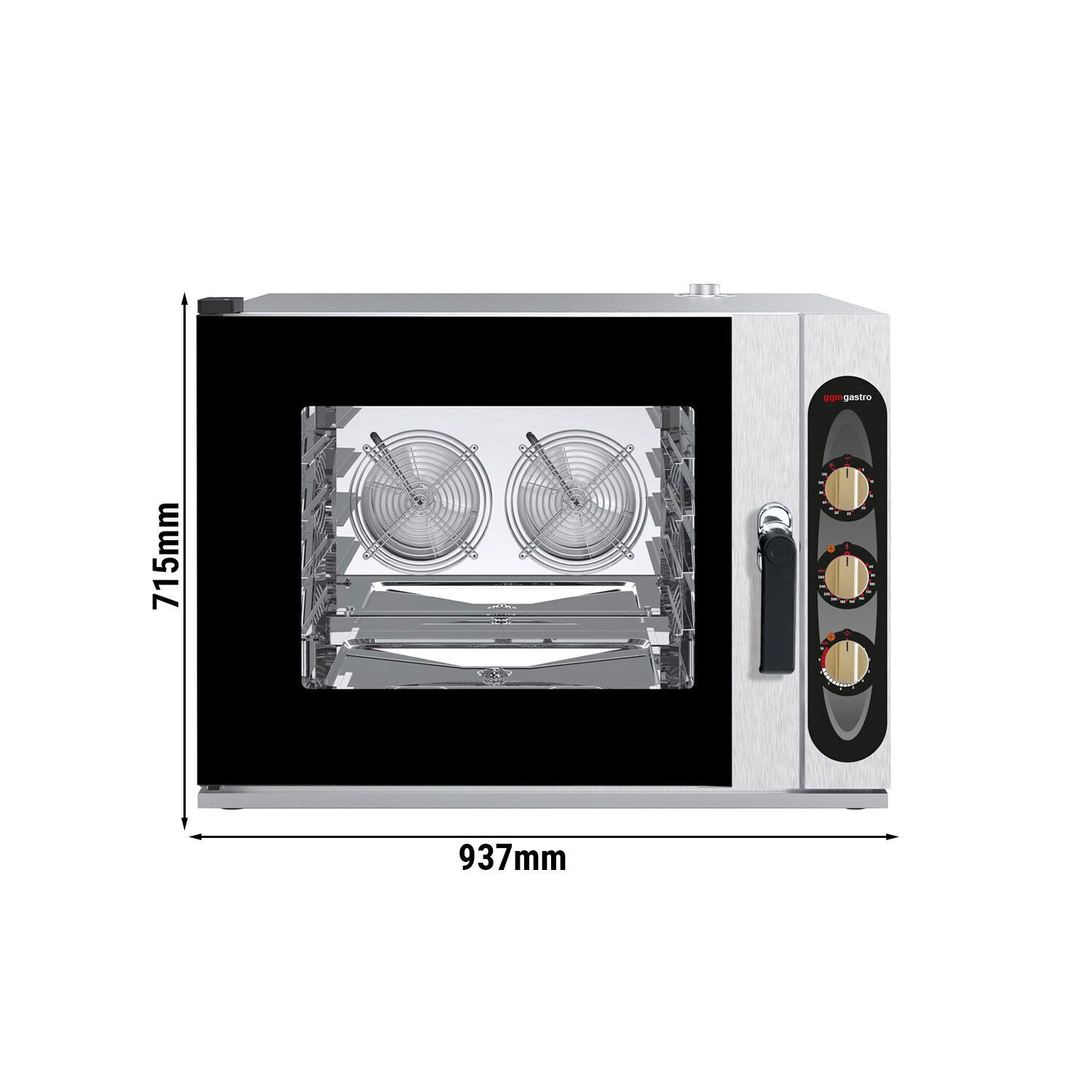 Bakery-Commercial Combi Oven - Manual Controls - 4x EN 600x400