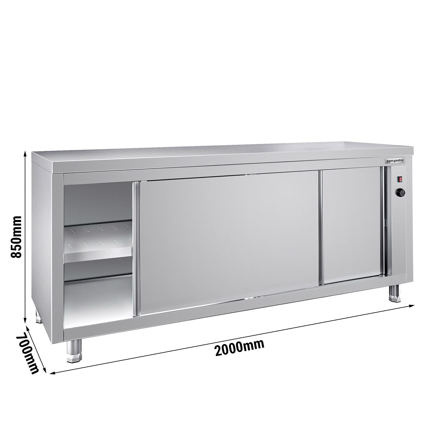 Warmhoudkast PREMIUM - 2000x700mm
