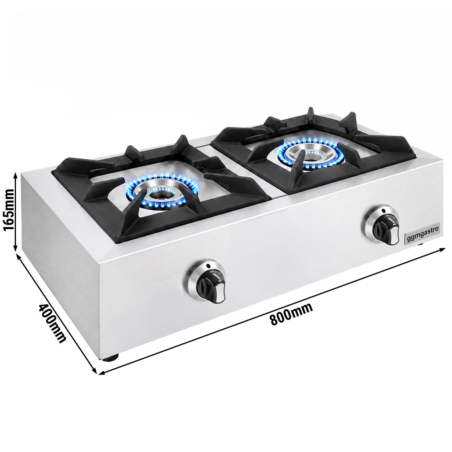 Gas Boiling Top - 11kW - 2 burners