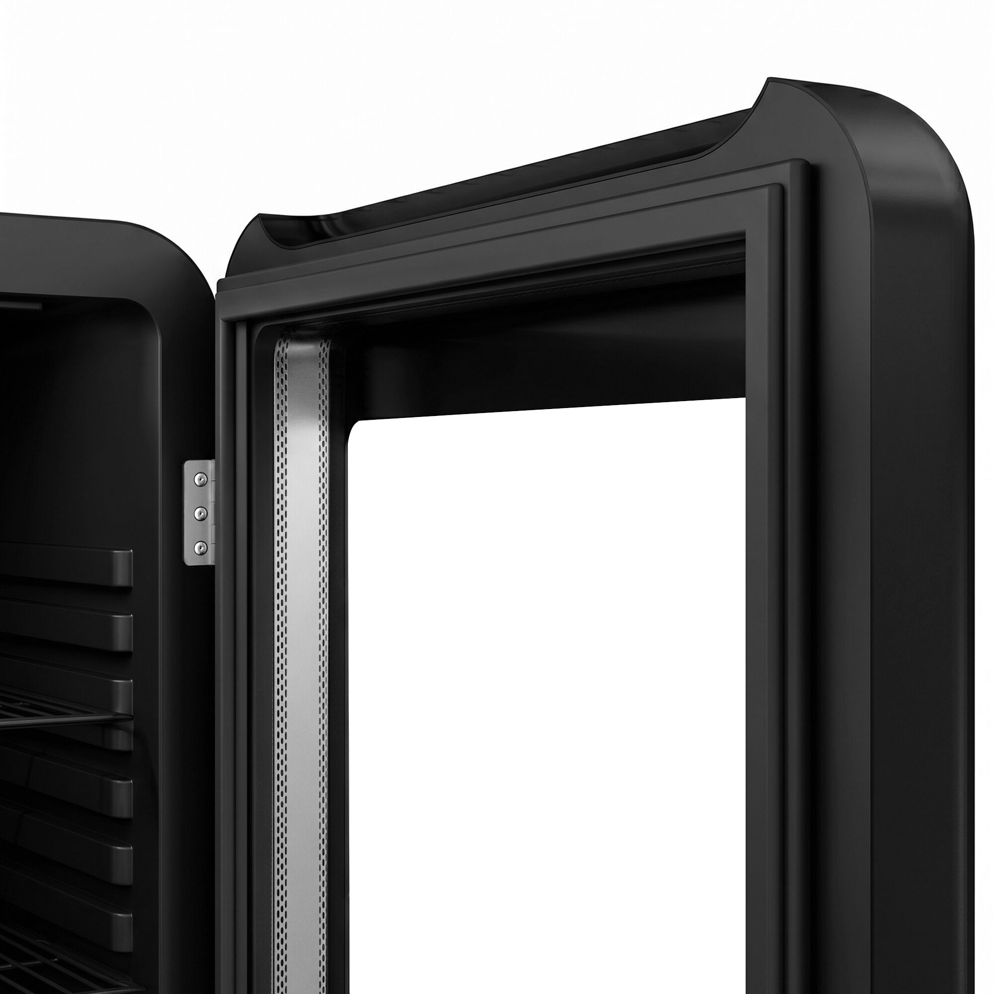 Minibar-Kühlschrank - 500mm - 120 Liter - mit 1 Glastür - Schwarz