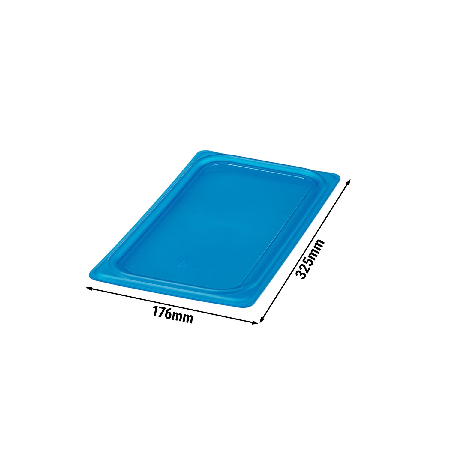 (6 pièces) CAMBRO | SafeTrak - Couvercle en polypropylène GN 1/3 - Bleu