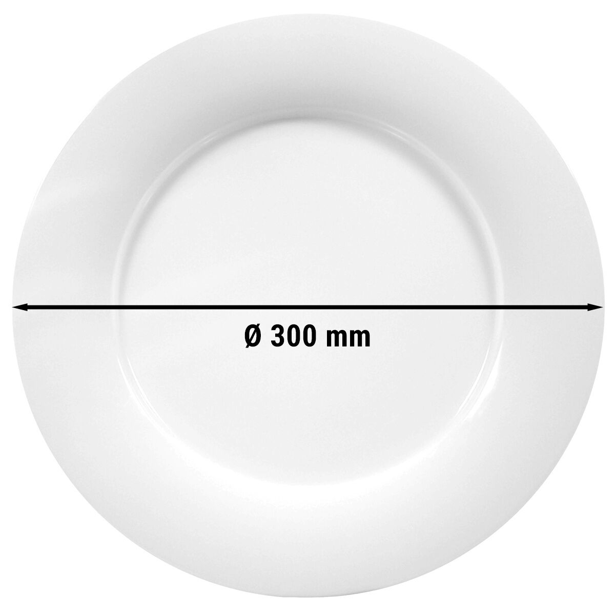 (6 pcs) SELTMANN WEIDEN | Savoy Side Plates – Flat – Ø 300 mm – White Porcelain