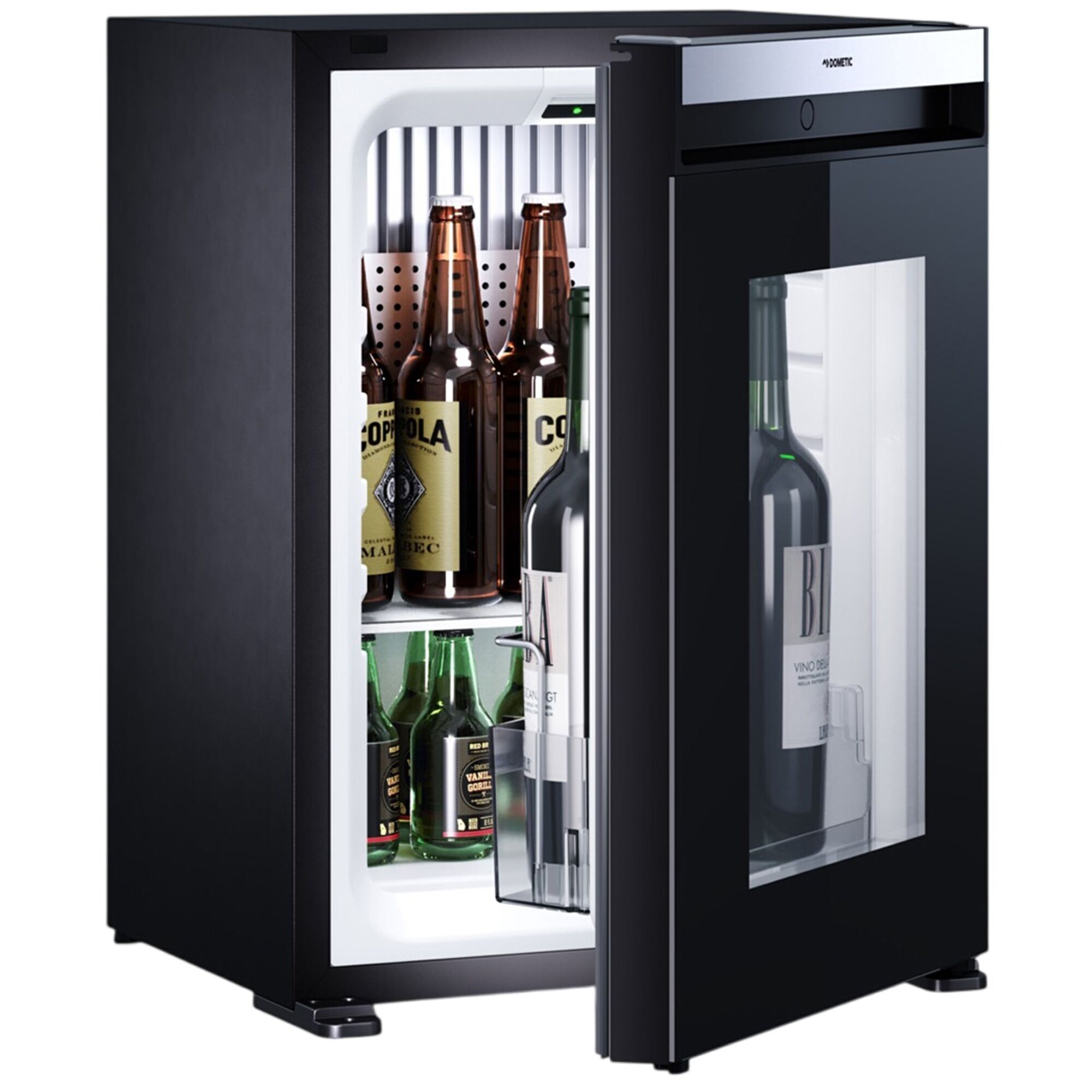 DOMETIC | Frigider minibar – HIPRO EVOLUTION N30G – 384 mm – 30 litri – cu 1 ușă din sticlă și balamale pe dreapta