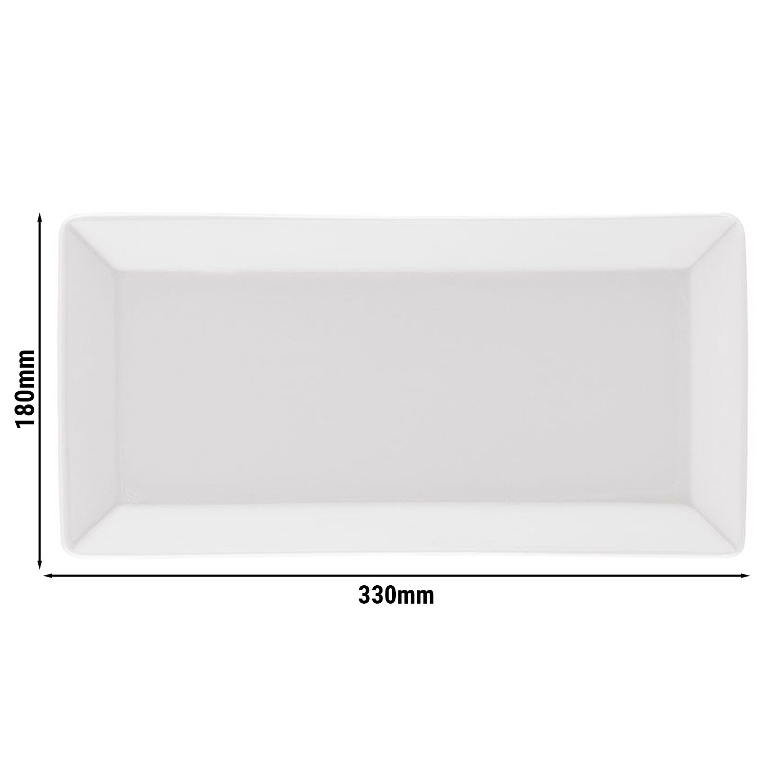 (12 pcs) MAYA - Plateau Maastricht - Rectangulaire - 330x180mm