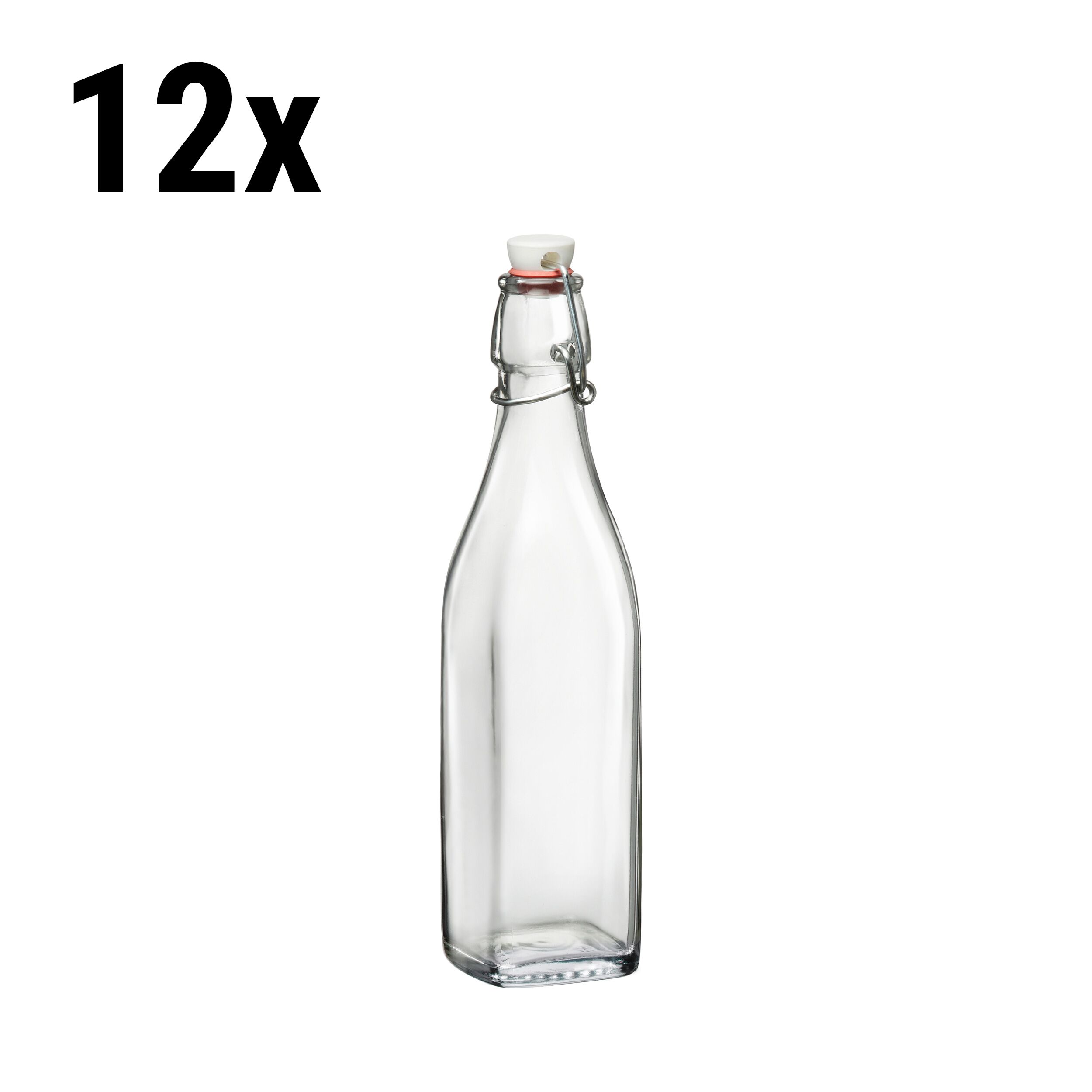 (12 pcs) Bouteille en verre Bormioli Rocco - Swing - à fermeture mécanique - 250ml