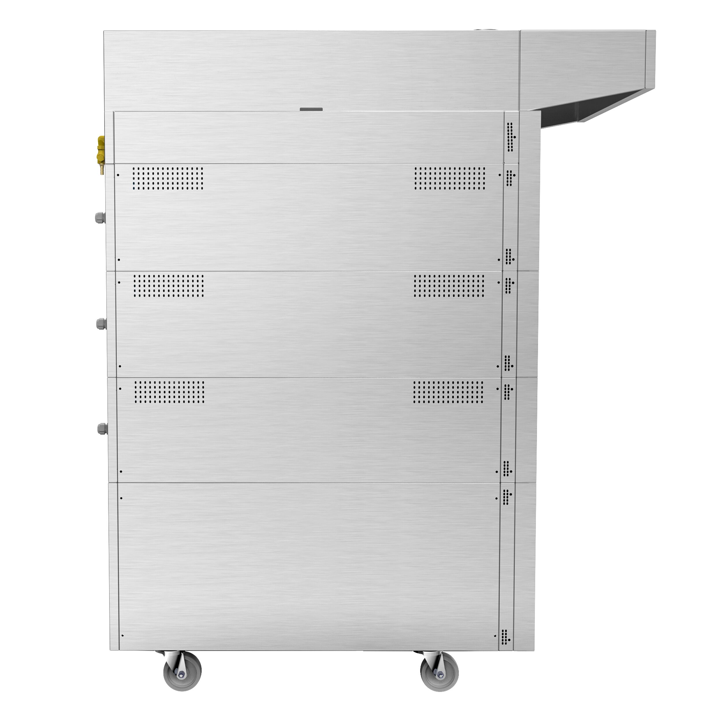 Commercial 3‑Deck Electric Bakery Deck Oven with Steam – Touch Control - Hood & Stand - EN 600×400