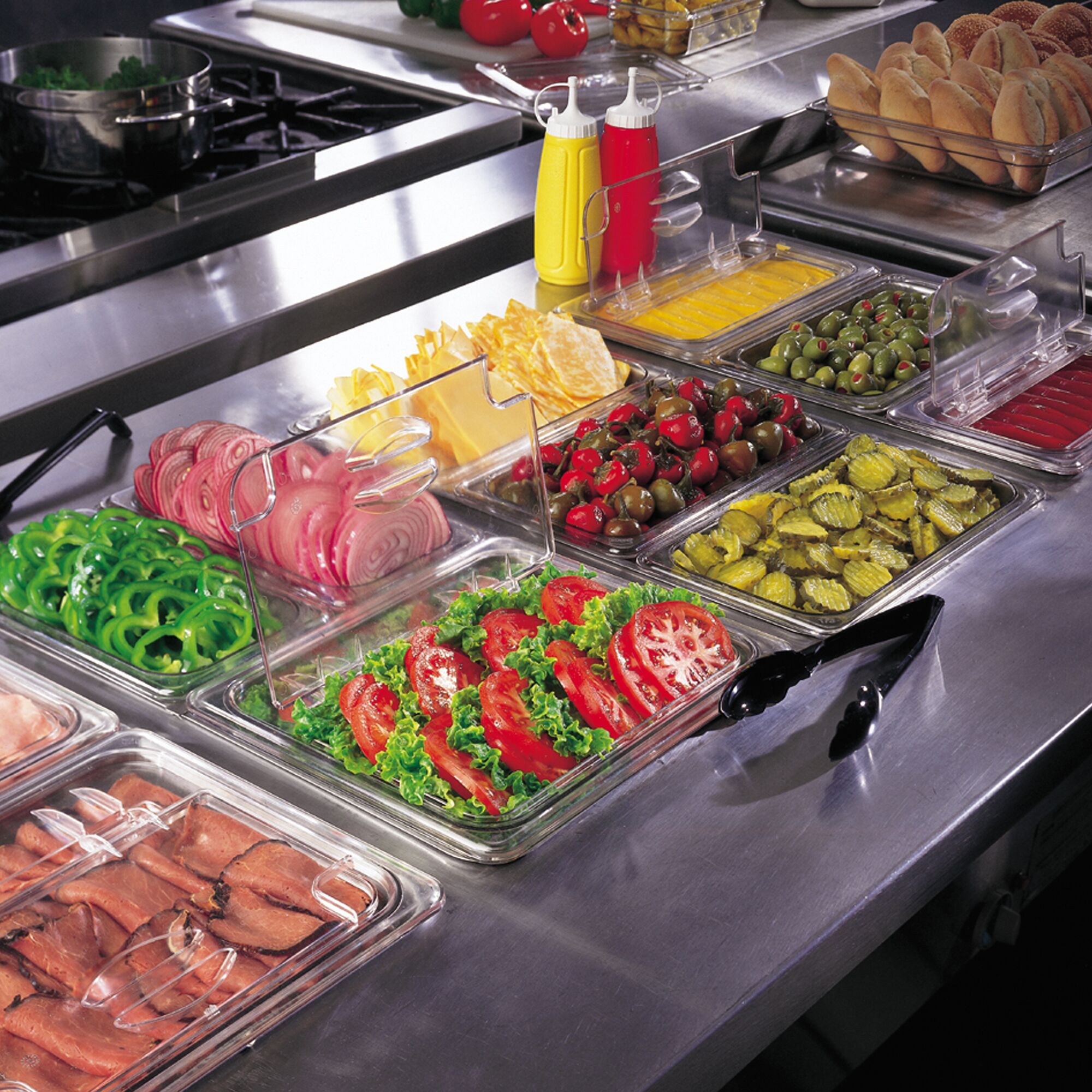 (6 pieces) CAMBRO | Commercial Camview® Gastronorm Container - 1/2 - Clear – 65 mm - BPA-free