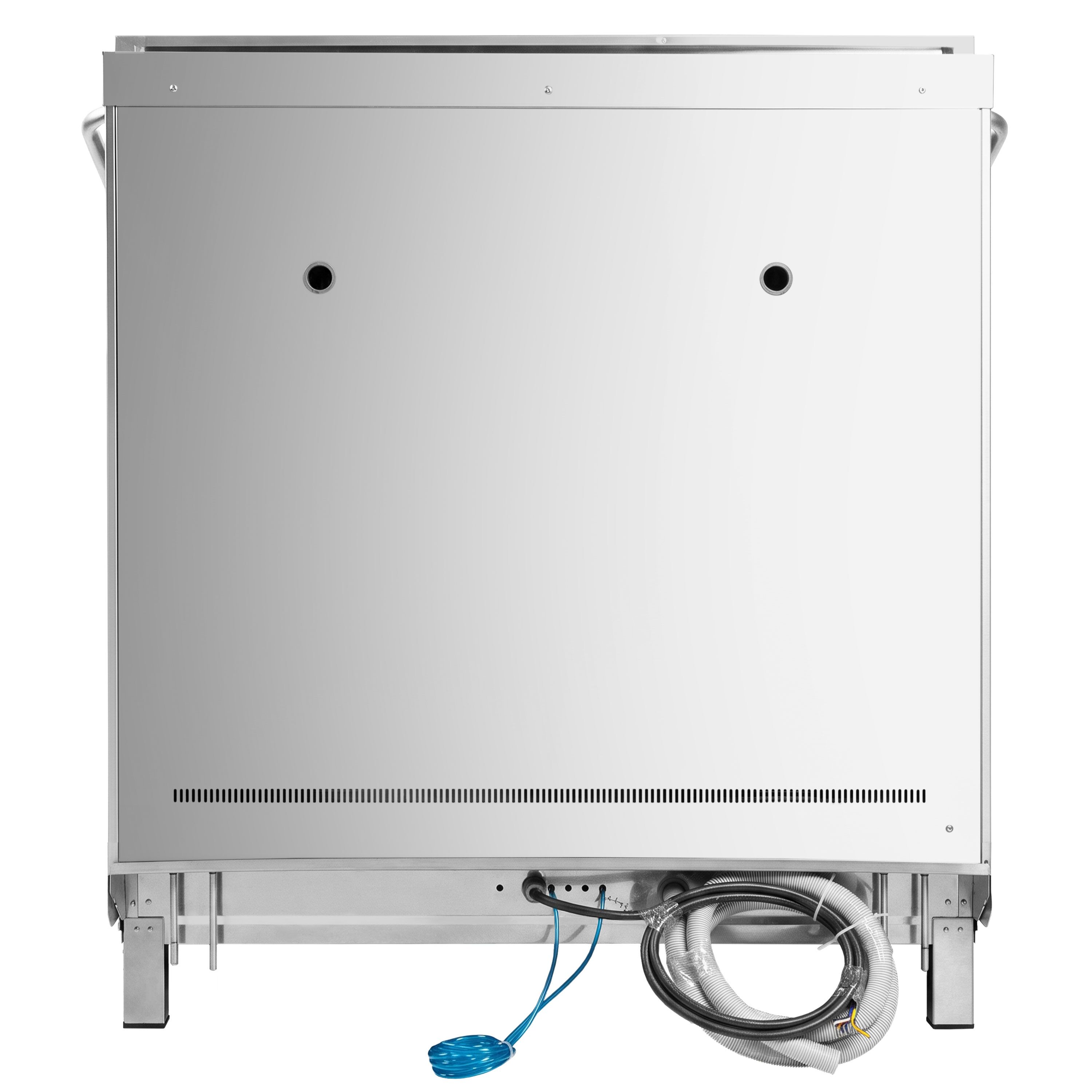 Vaatwasser met dubbele korf en doorloopprincipe - Digitaal - 19 kW - met reinigingsmiddel-, glansmiddel- en afvoerpomp