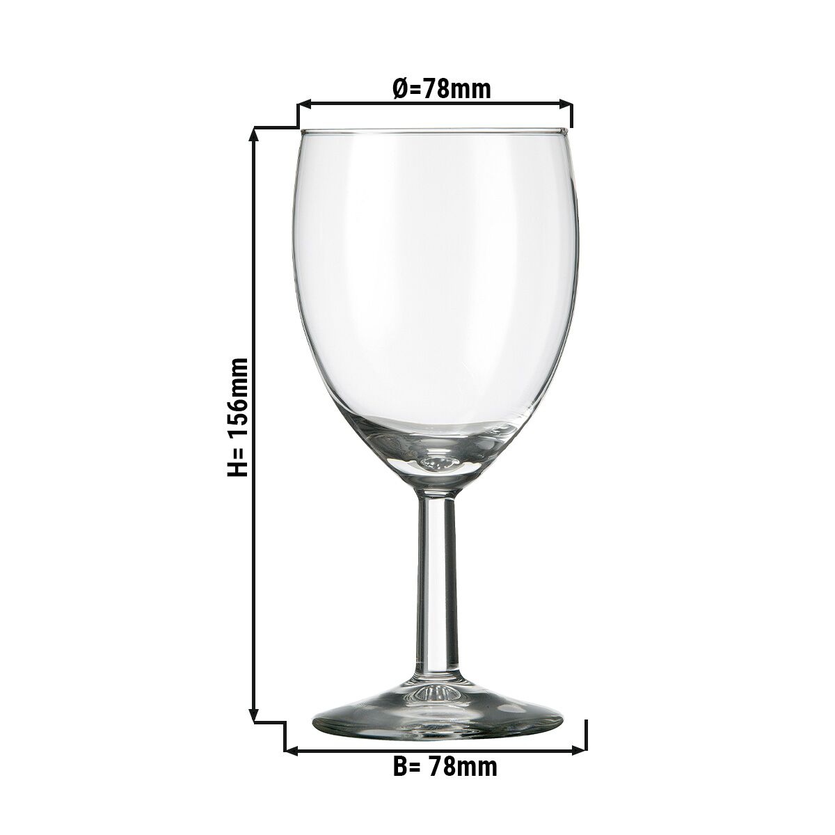 (12 pcs) Wine glass - Gilde - 290 ml