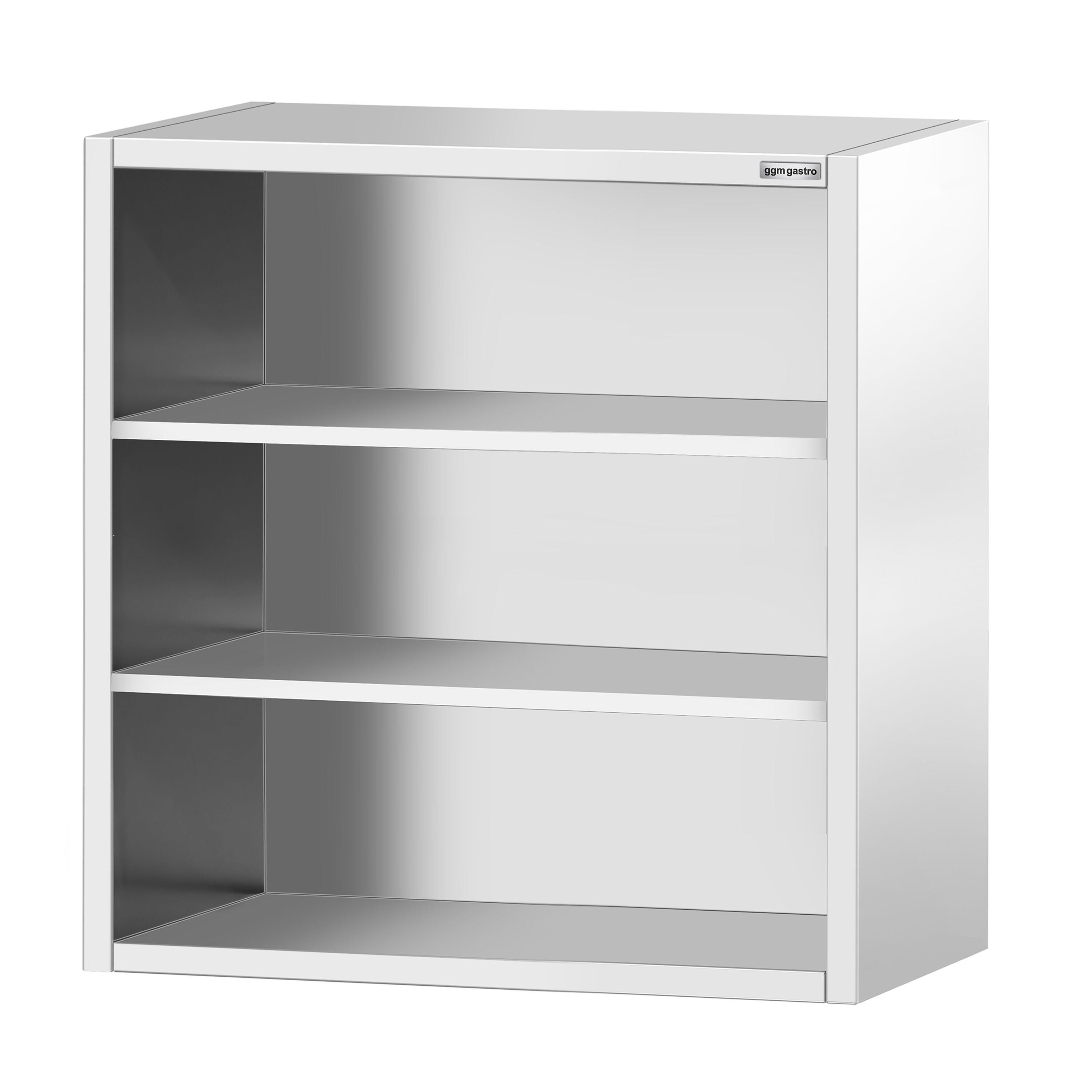 Armoire murale en acier inoxydable PREMIUM - 800x400mm - sans portes (ouvert) - 1000mm de haut