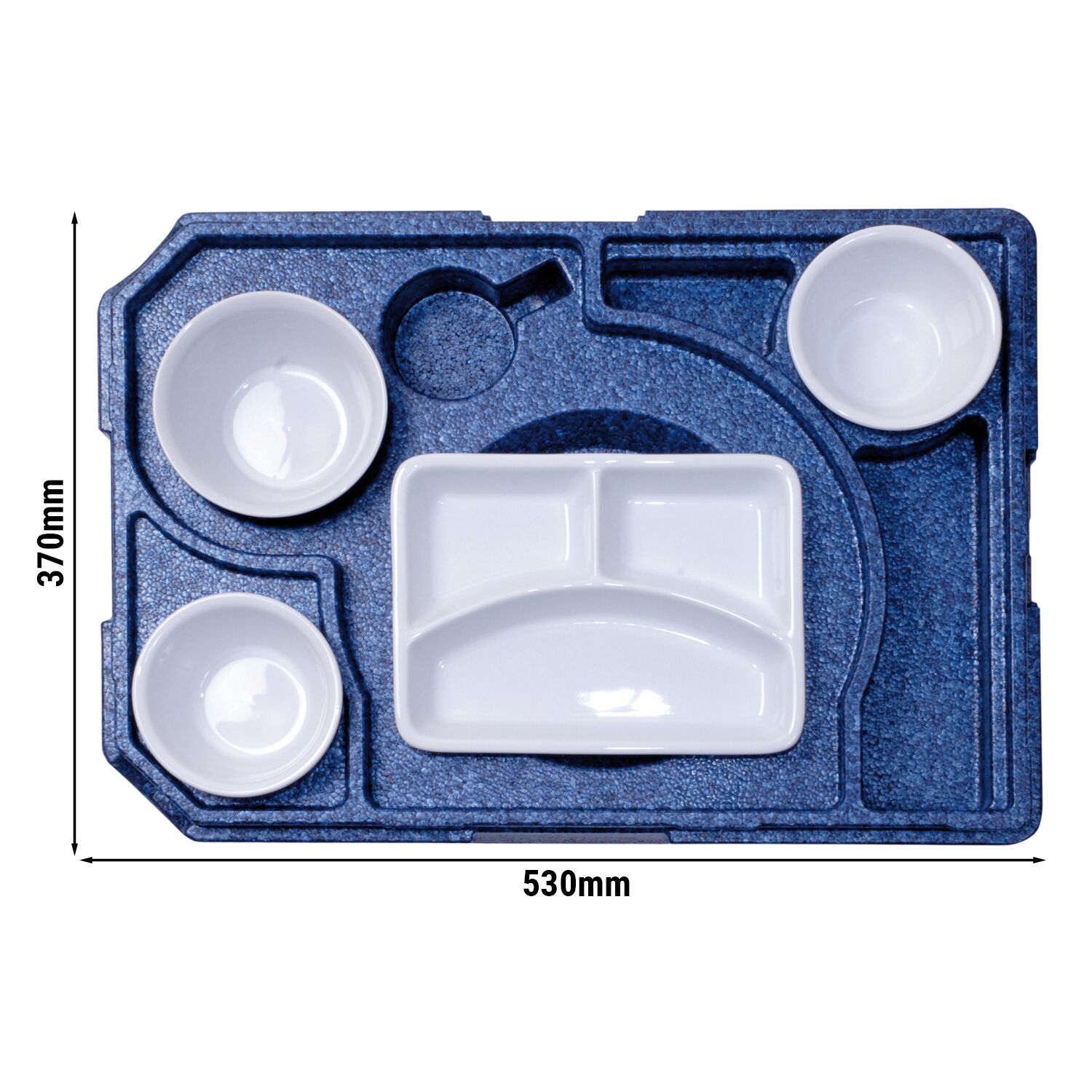 (10 pièces) THERMO FUTURE BOX | Boîte isotherme DINNER +3 - Bleu