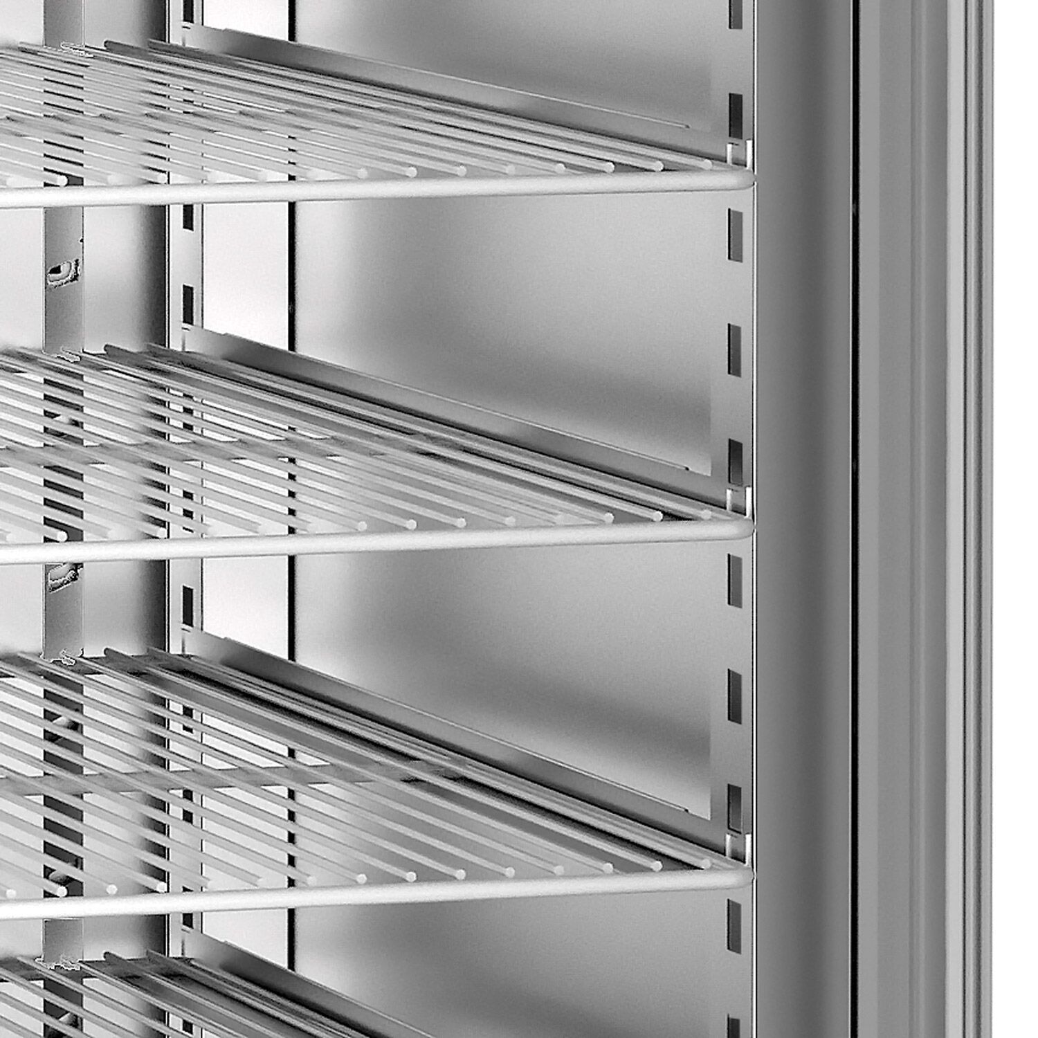 Upright Fridge Stainless steel PREMIUM PLUS - GN 1/1 - 325L - with 1 door