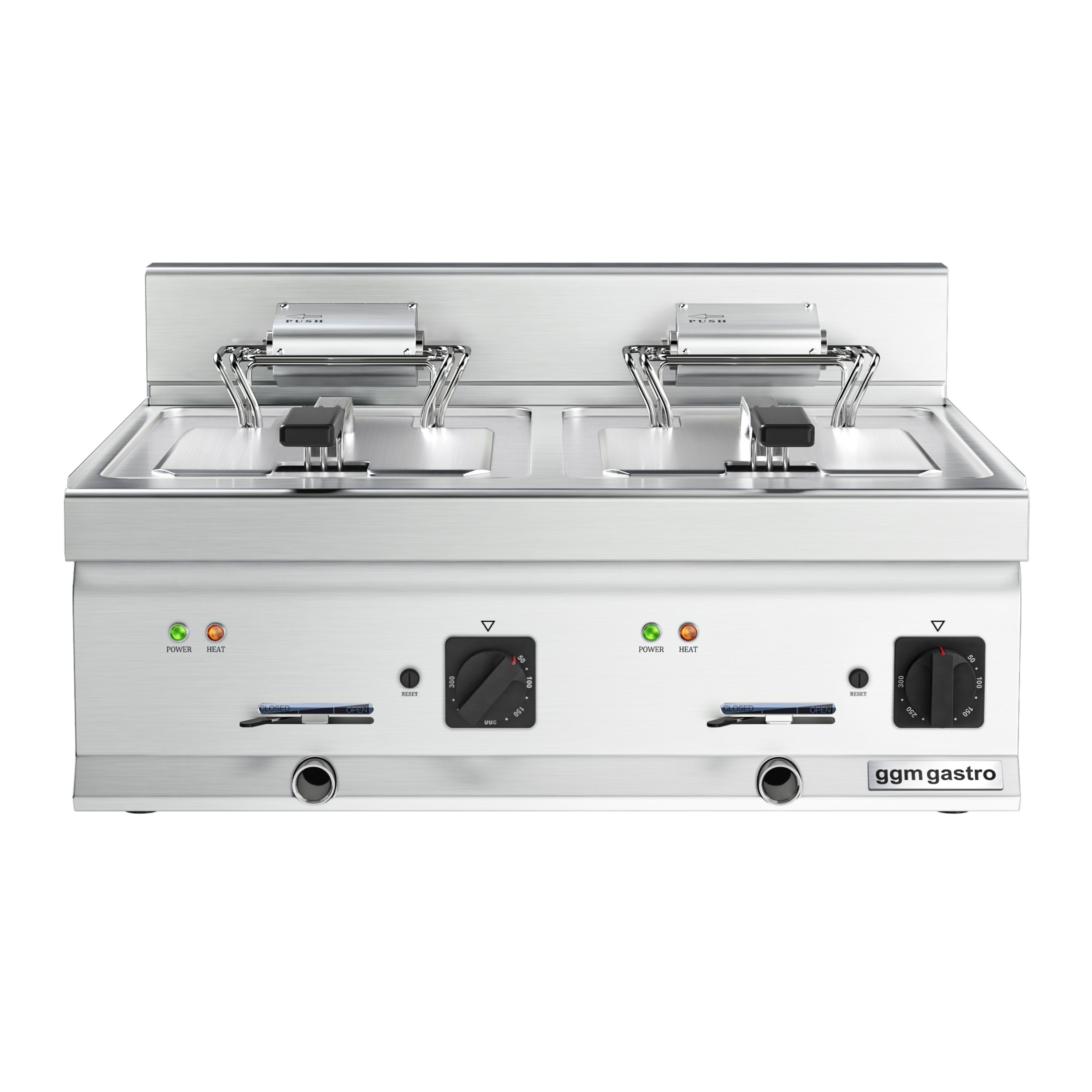 Friteuse électrique double – 10+10 litres – 18 kW