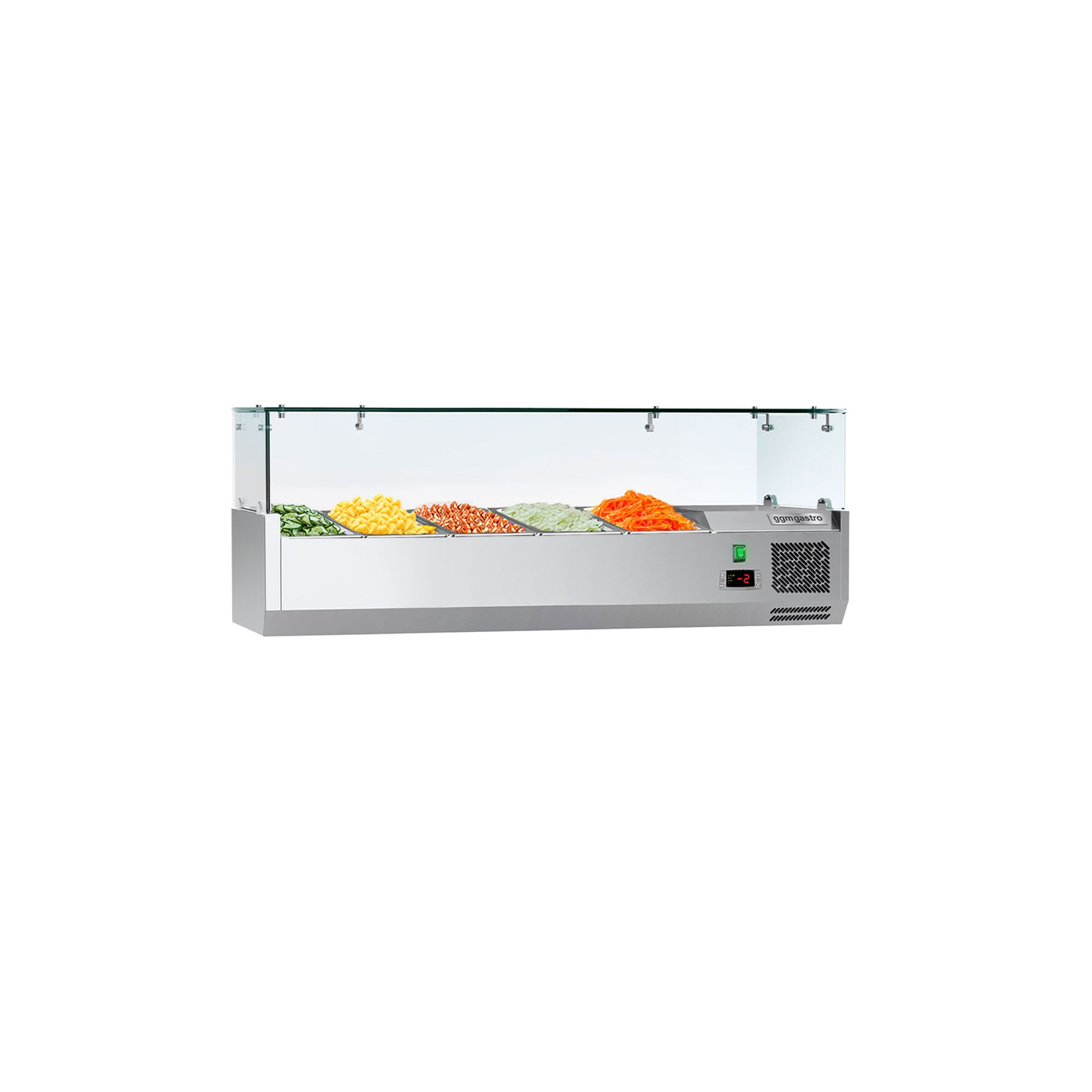 Vitrine Réfrigérée à Ingrédients ECO - 1200x335mm - 5x GN 1/4