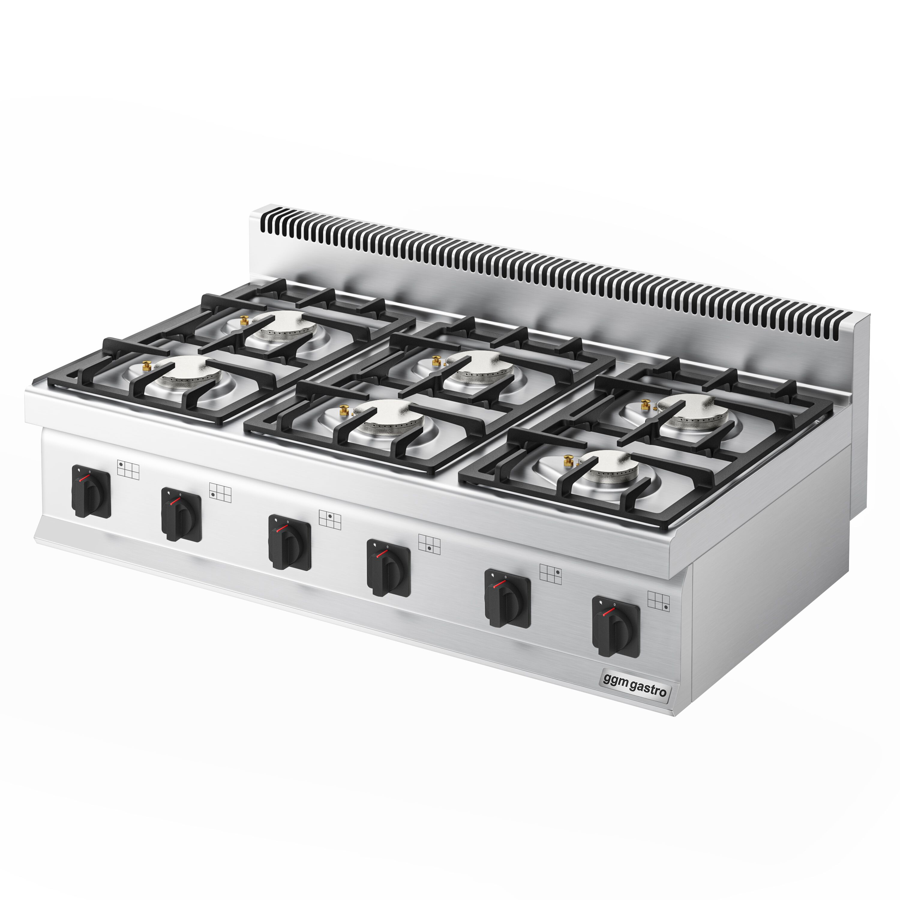 Fourneau à gaz – 36 kW – 6 brûleurs