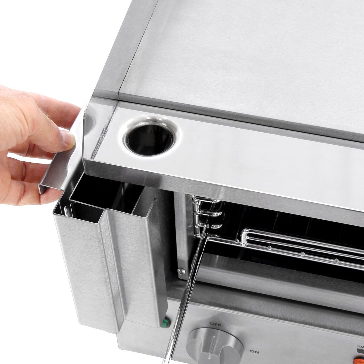 ROBAND | Industrial Griddle Toaster & Salamander Grill - 3.3 kW - 80-280°C - 230 V